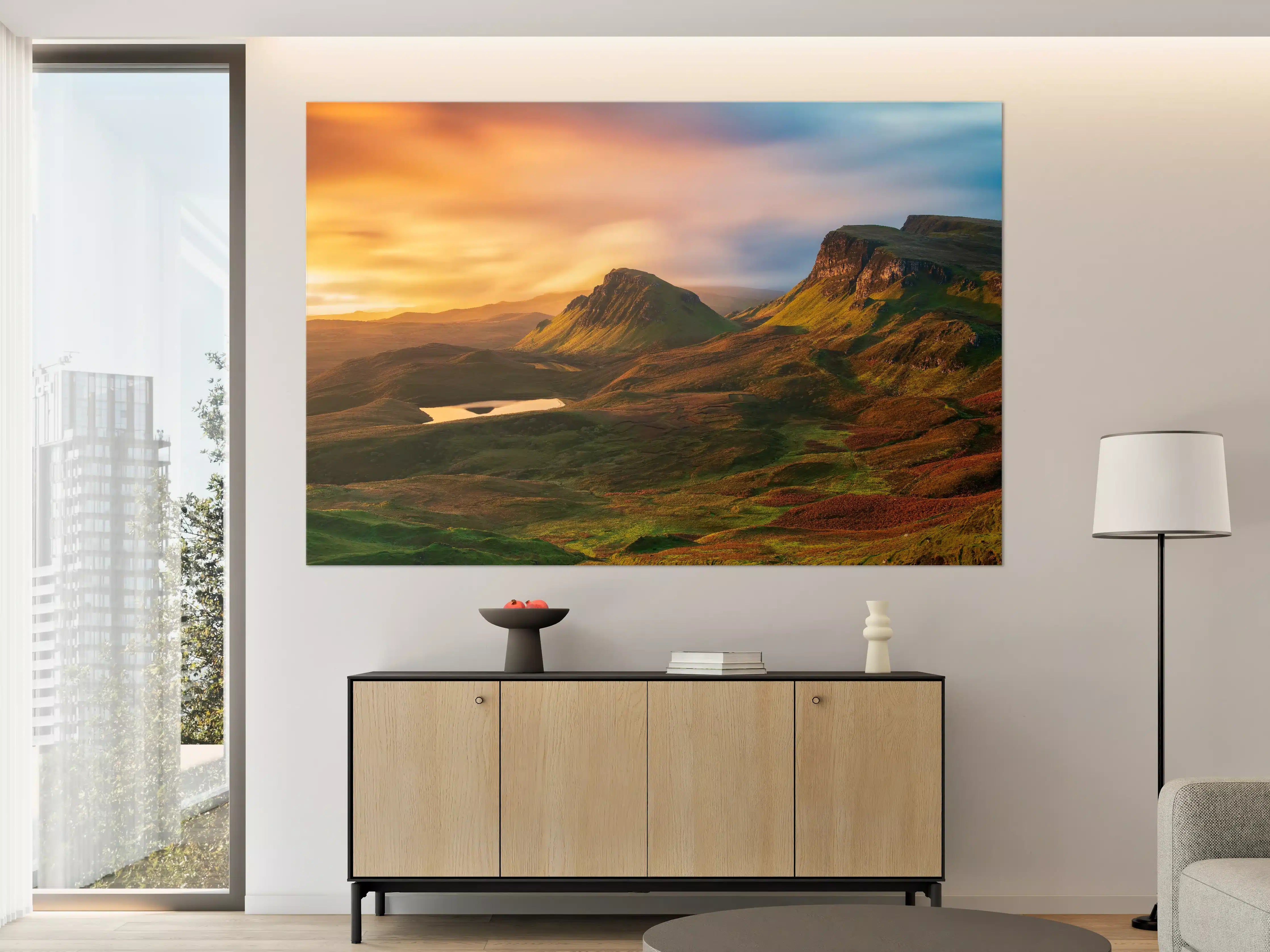 Große Wandbilder - Herbstliche Highland-Landschaft