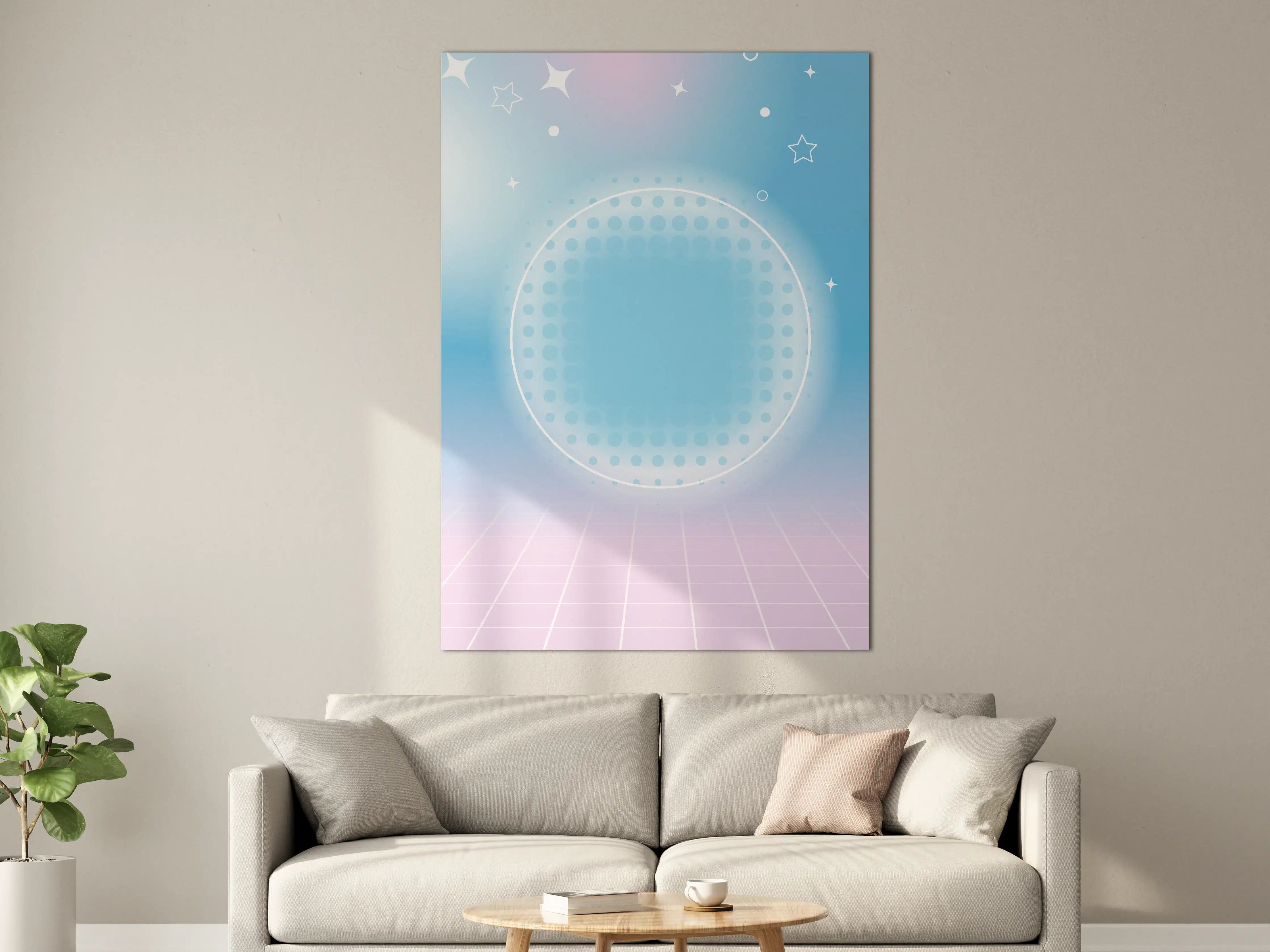 Große Wandbilder - Himmel mit Sternen und futuristischem Design