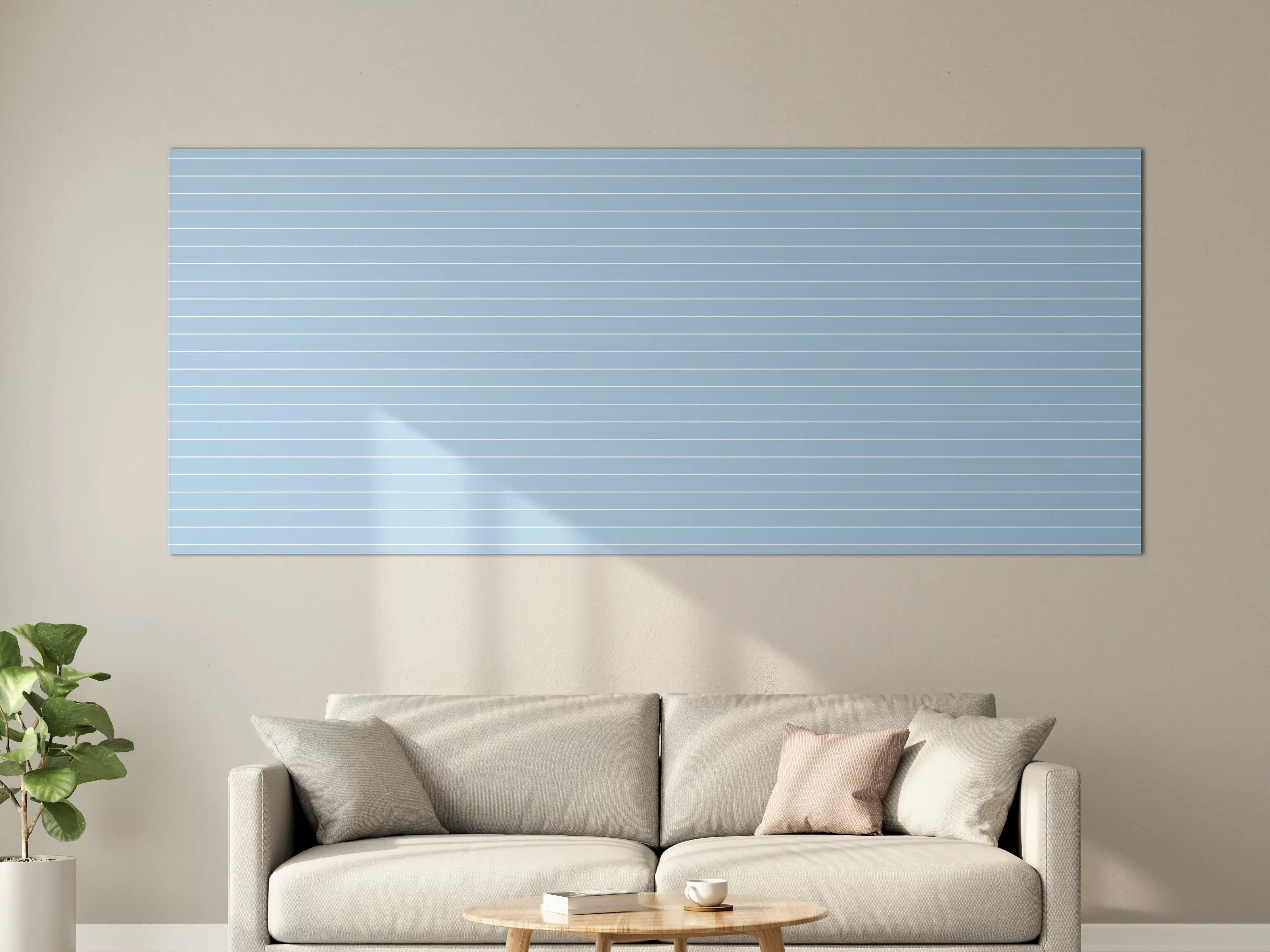 Große Wandbilder - Himmel mit Wolken und blauer Farbe