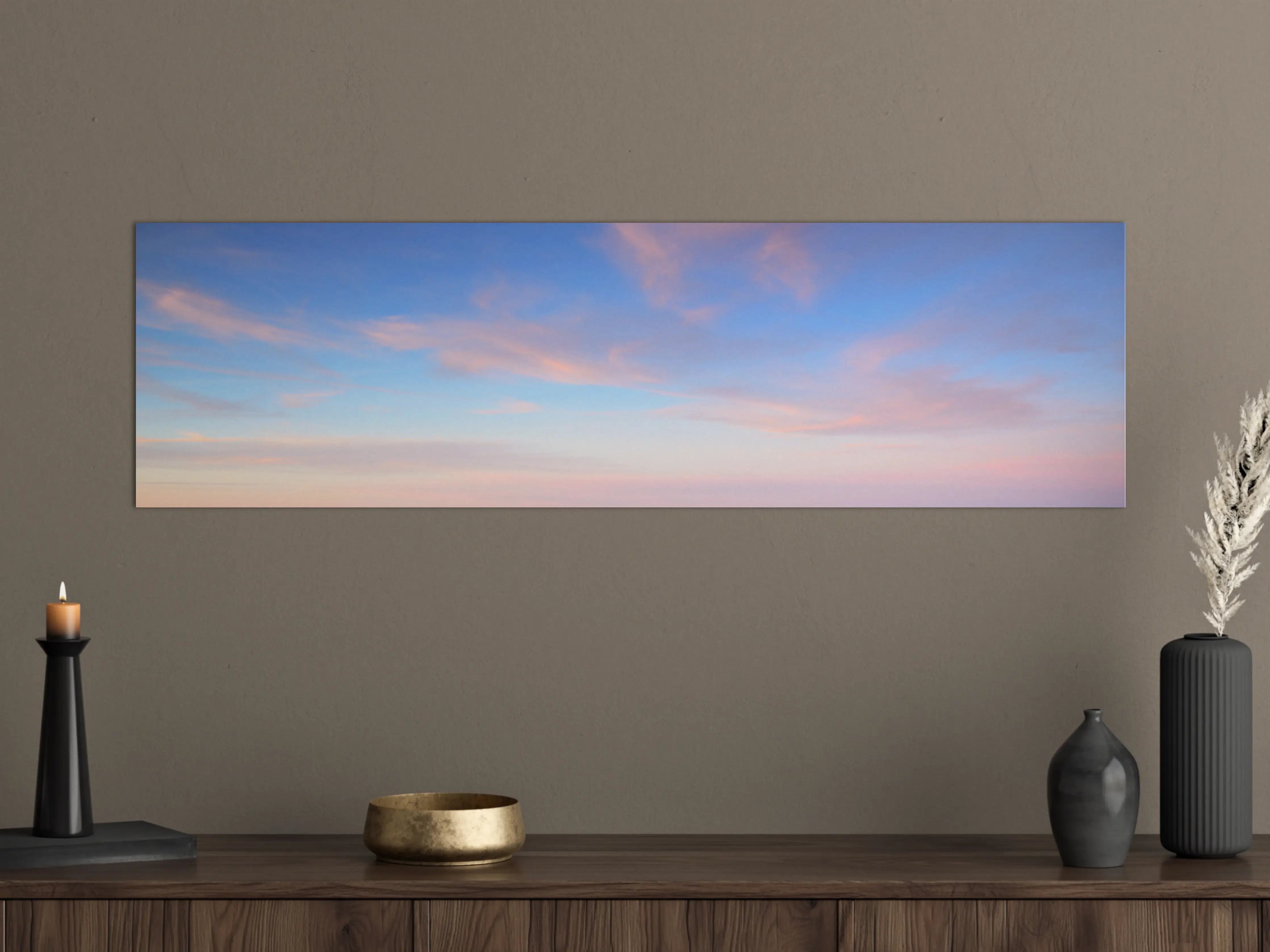 Große Wandbilder - Himmel mit sanften Wolken und Pastellfarben
