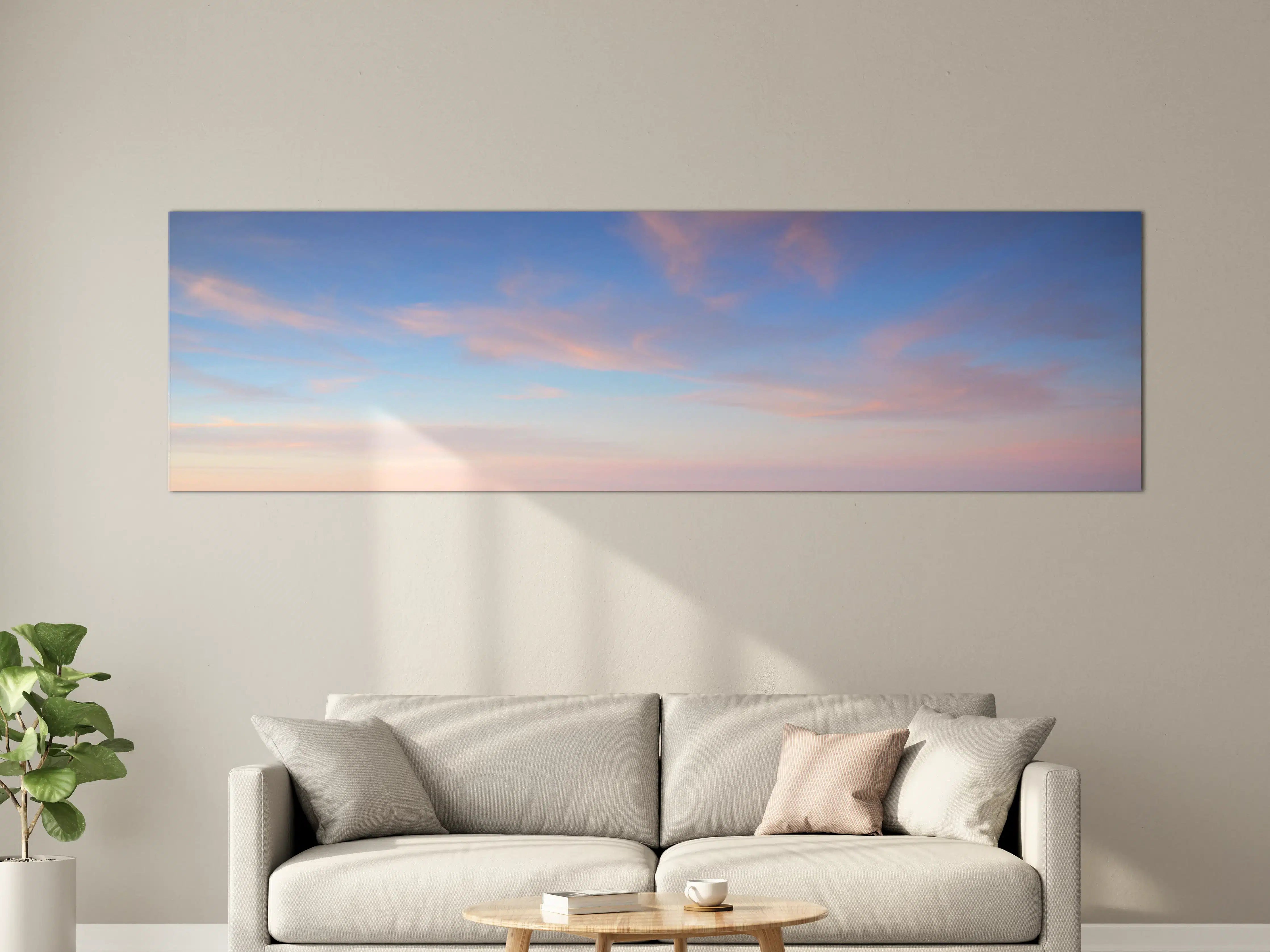 Große Wandbilder - Himmel mit sanften Wolken und Pastellfarben