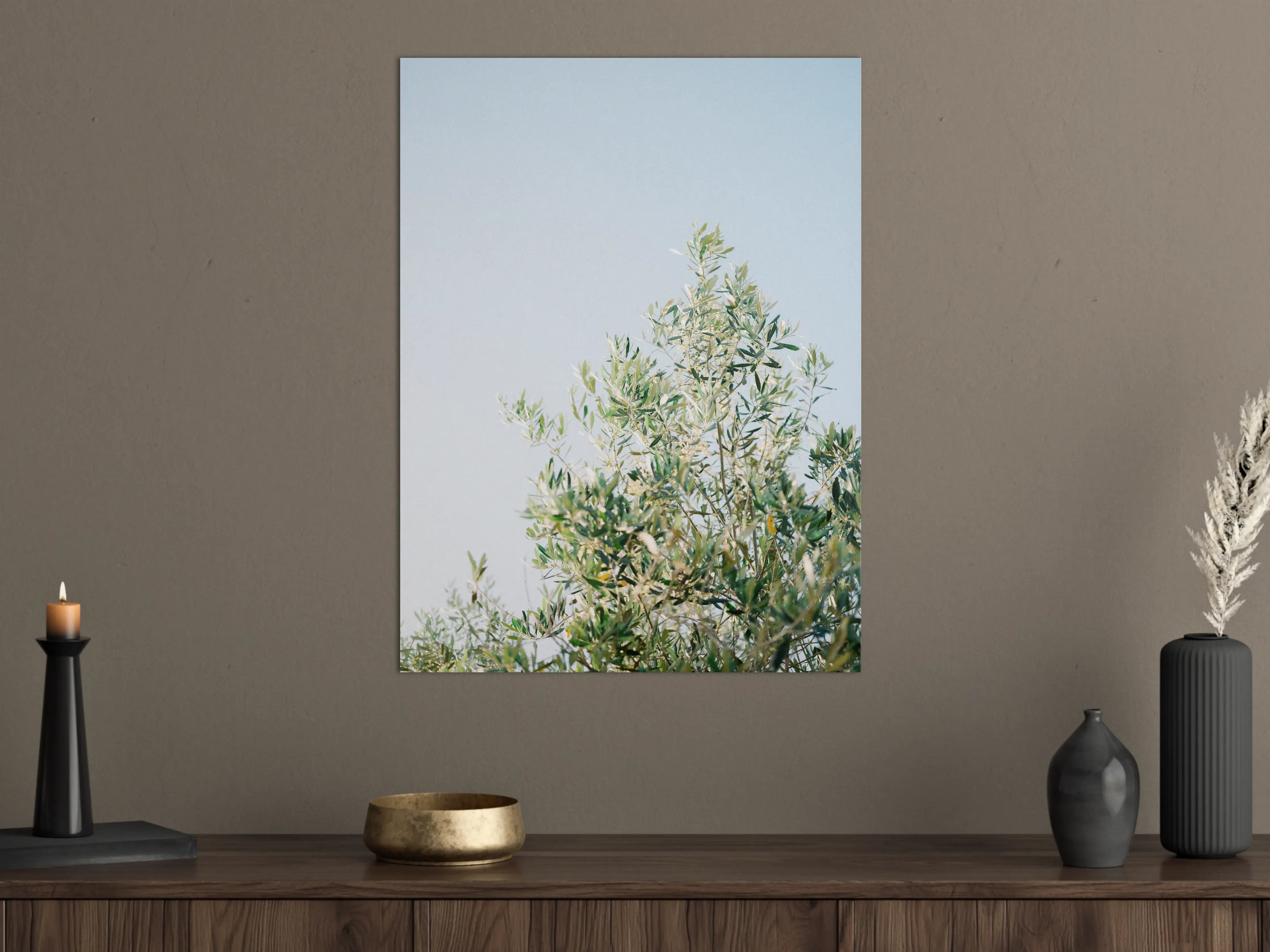 Große Wandbilder - Himmel und Baum im Sonnenlicht