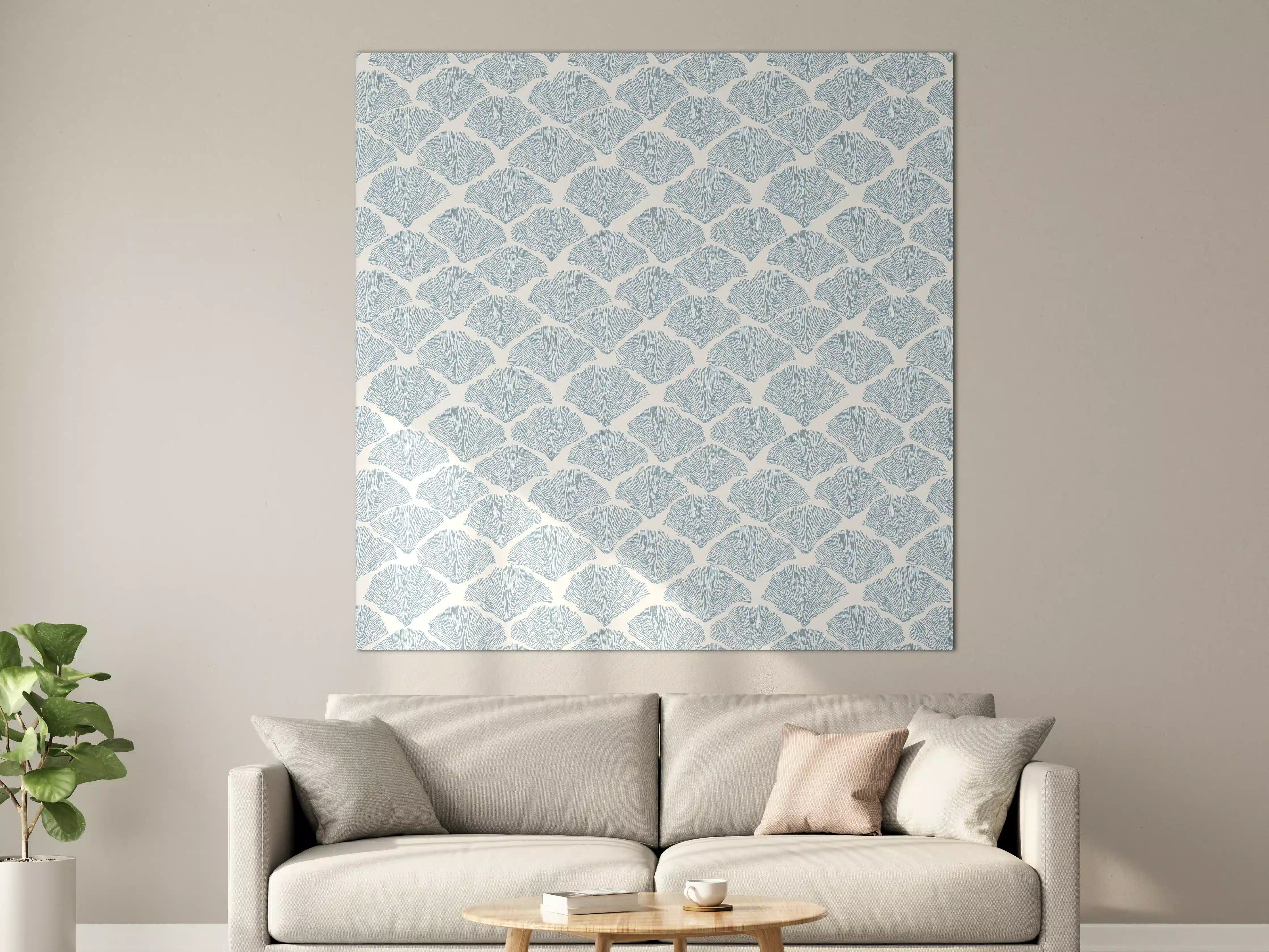 Große Wandbilder - Himmelblauer Meereshimmel mit Wolken