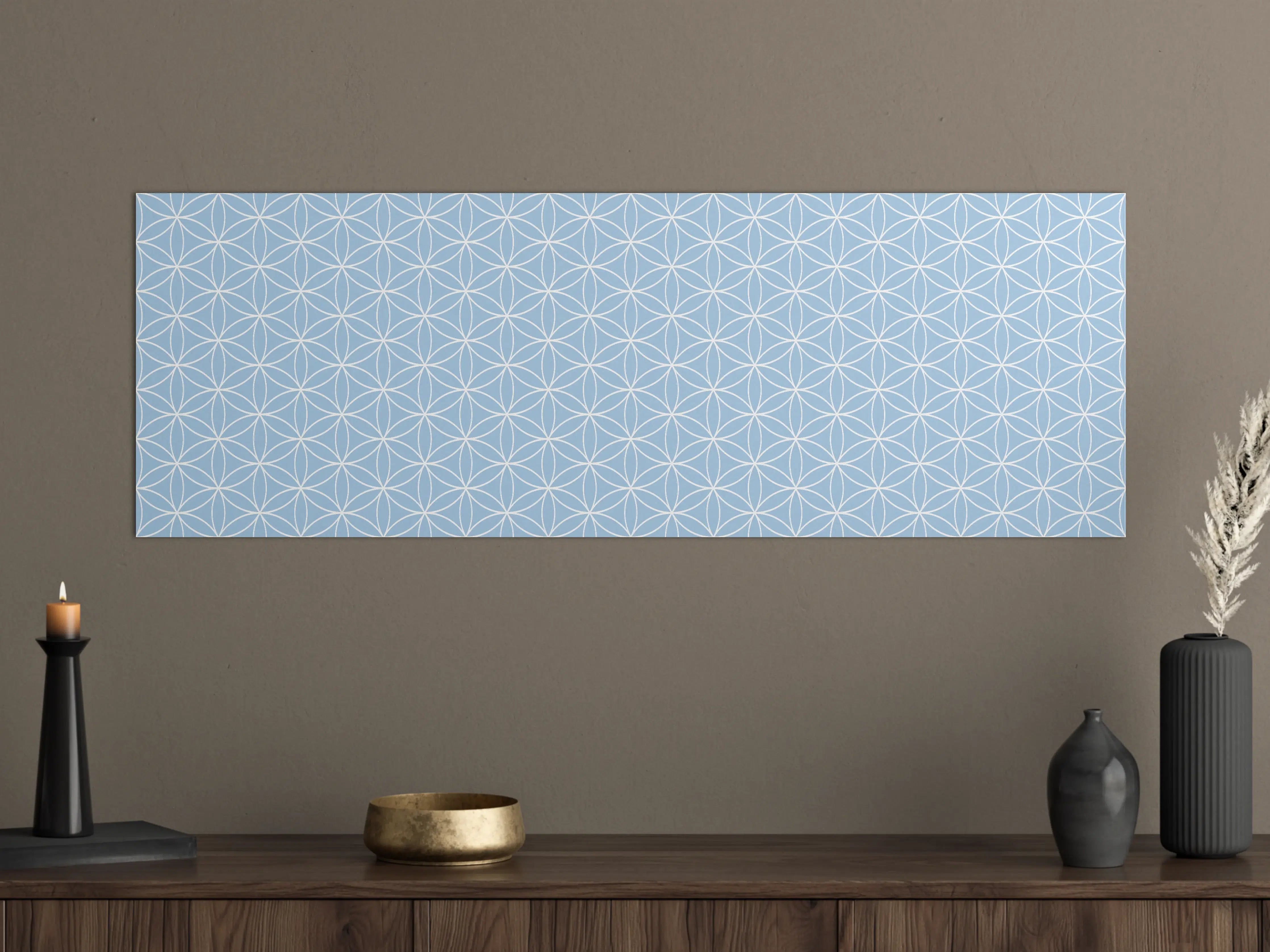 Große Wandbilder - Himmlisches Himmel-Design in sanftem Blau