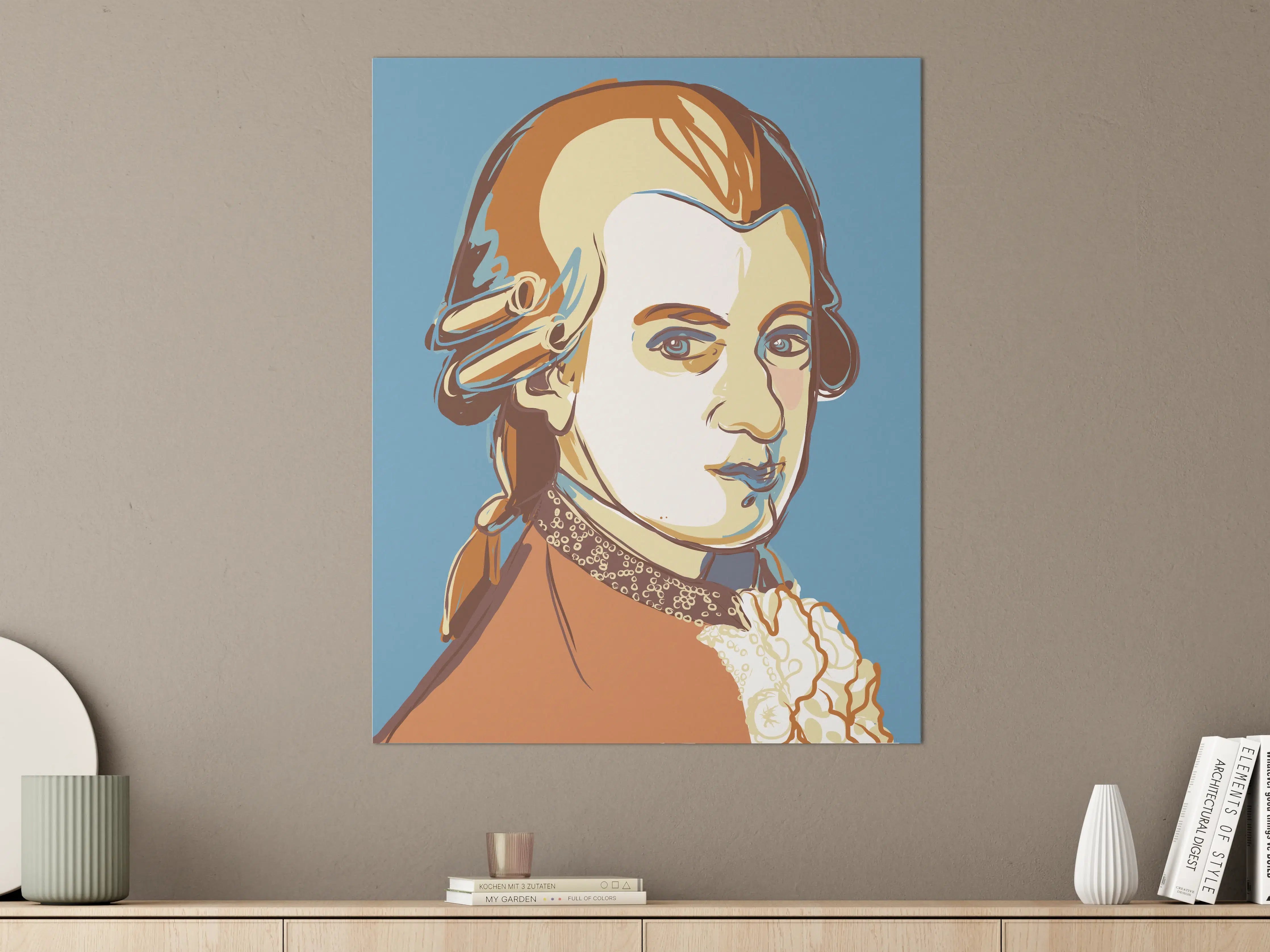 Große Wandbilder - Historische Dame in stylishem Look