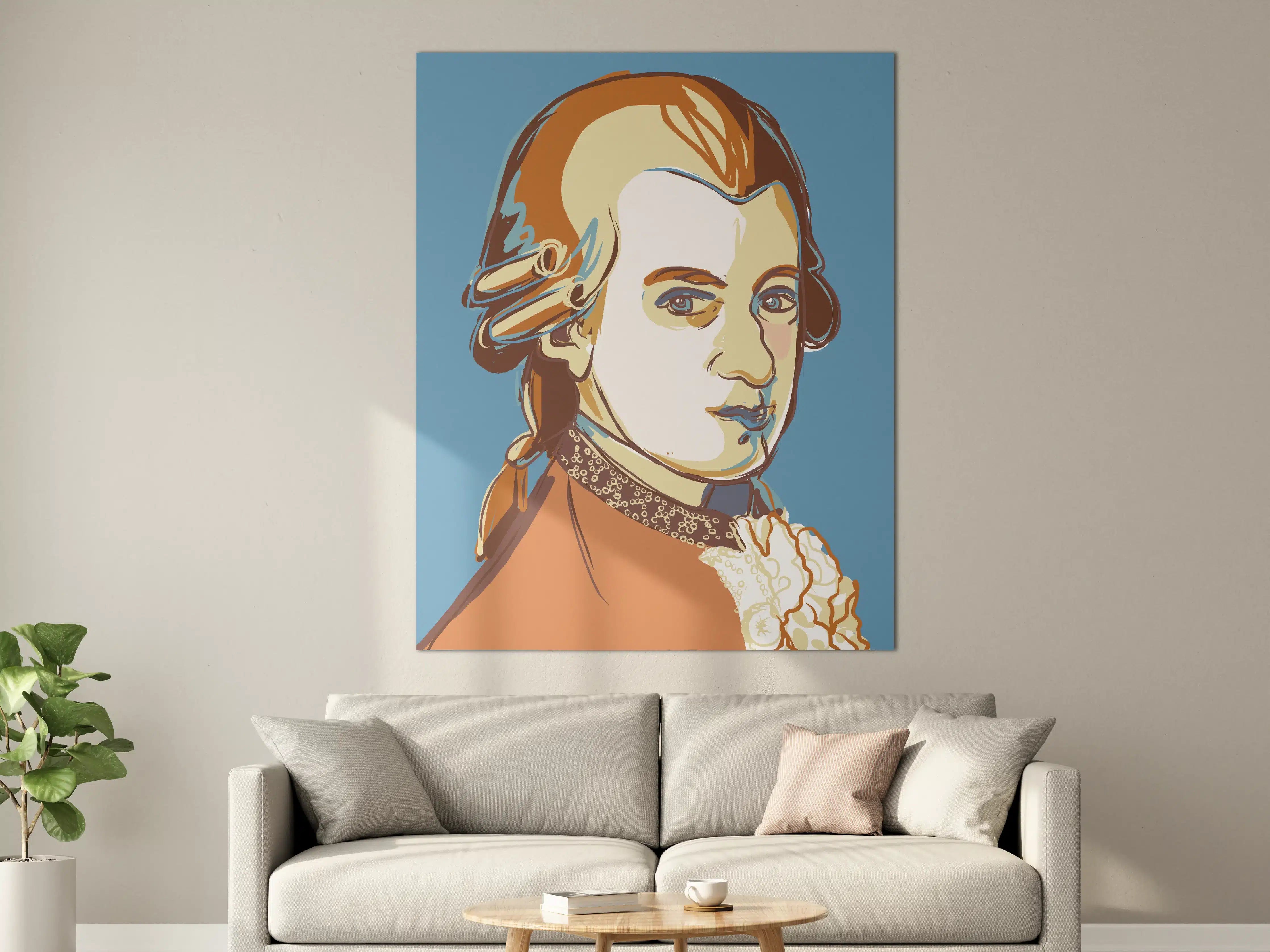 Große Wandbilder - Historische Dame in stylishem Look