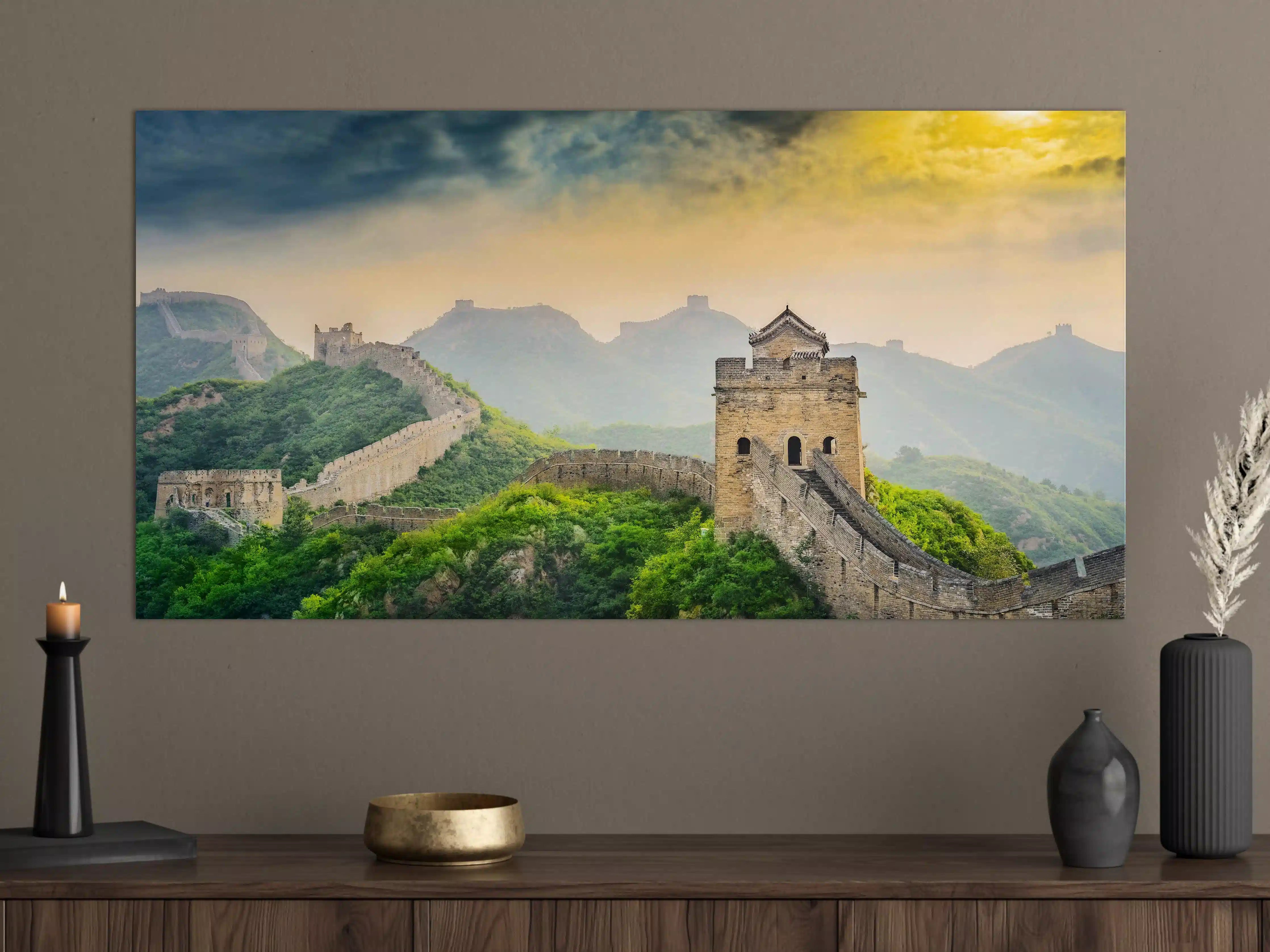Große Wandbilder - Historische chinesische Mauerlandschaft