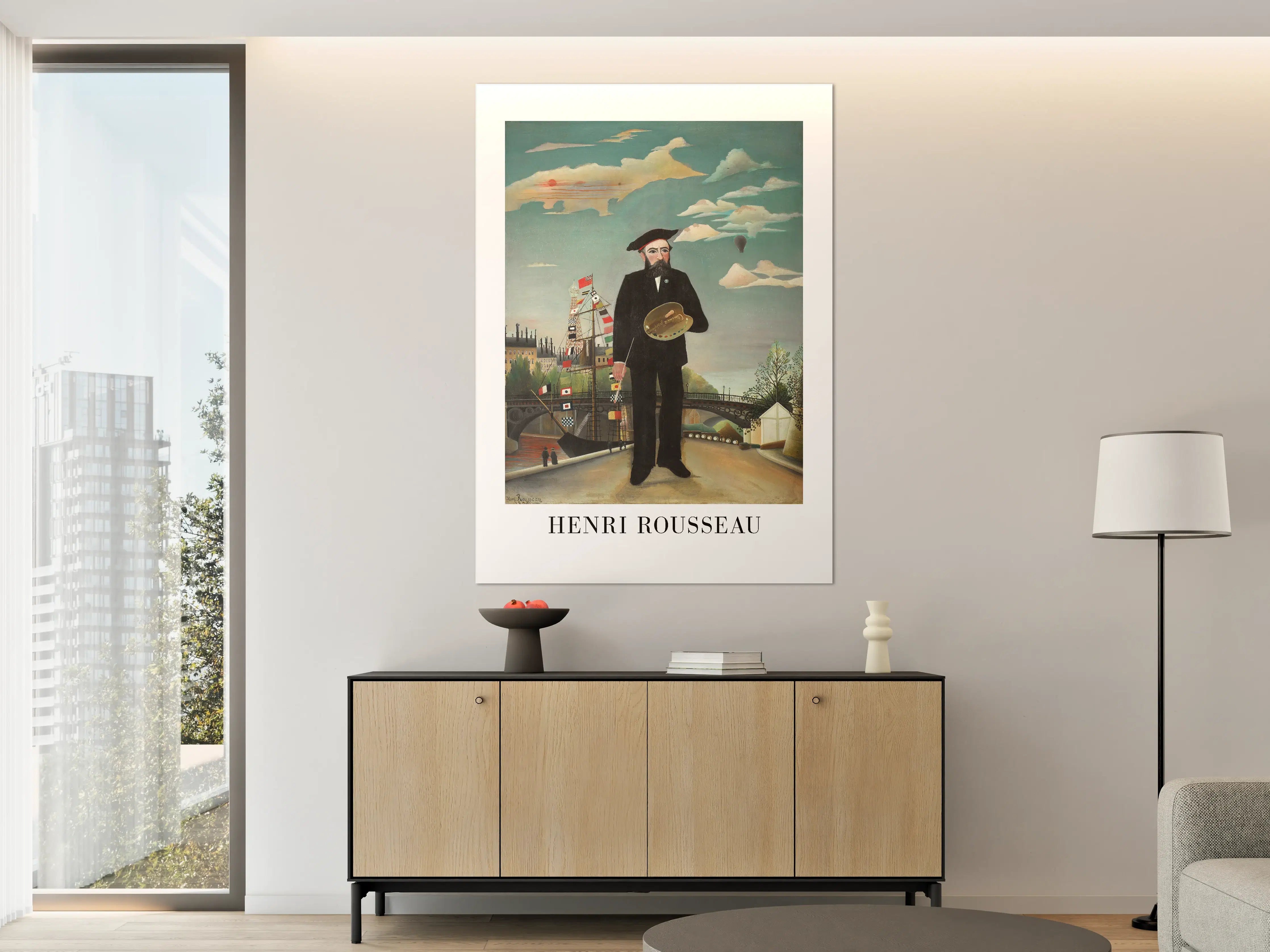 Große Wandbilder - Historisches Porträt von Henri Rousseau