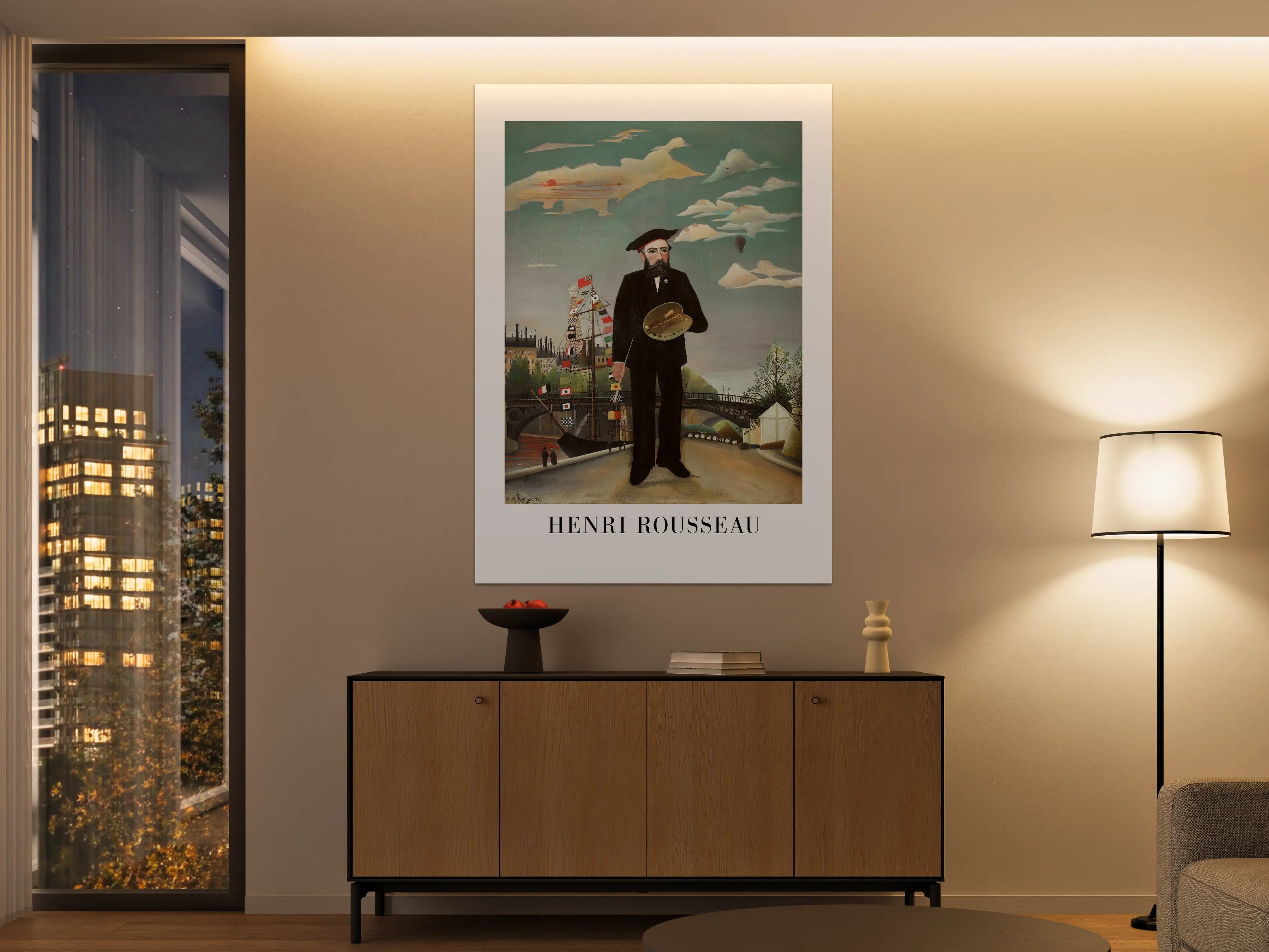 Große Wandbilder - Historisches Porträt von Henri Rousseau