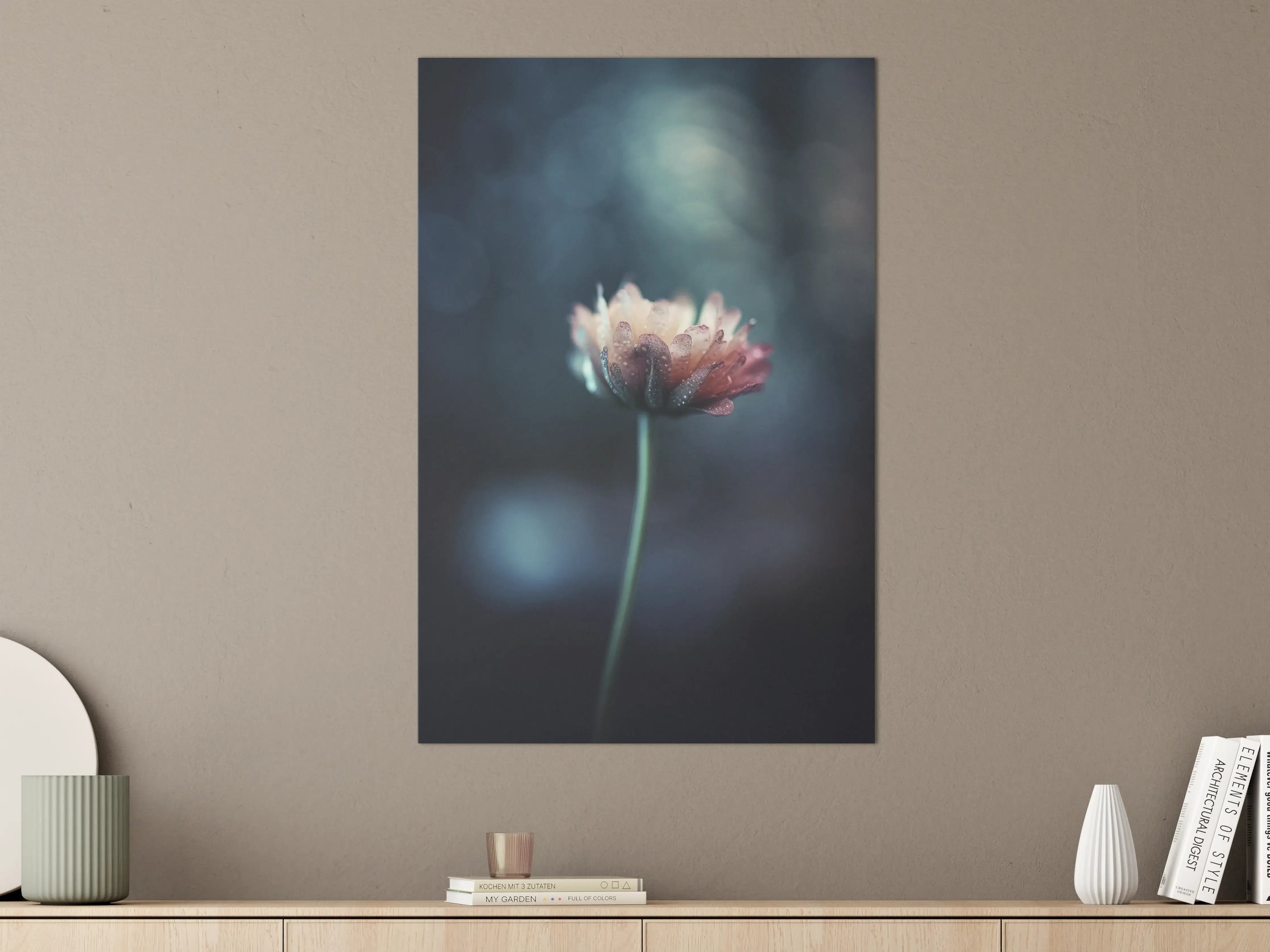 Große Wandbilder - Hochauflösende Blume - verschwommen