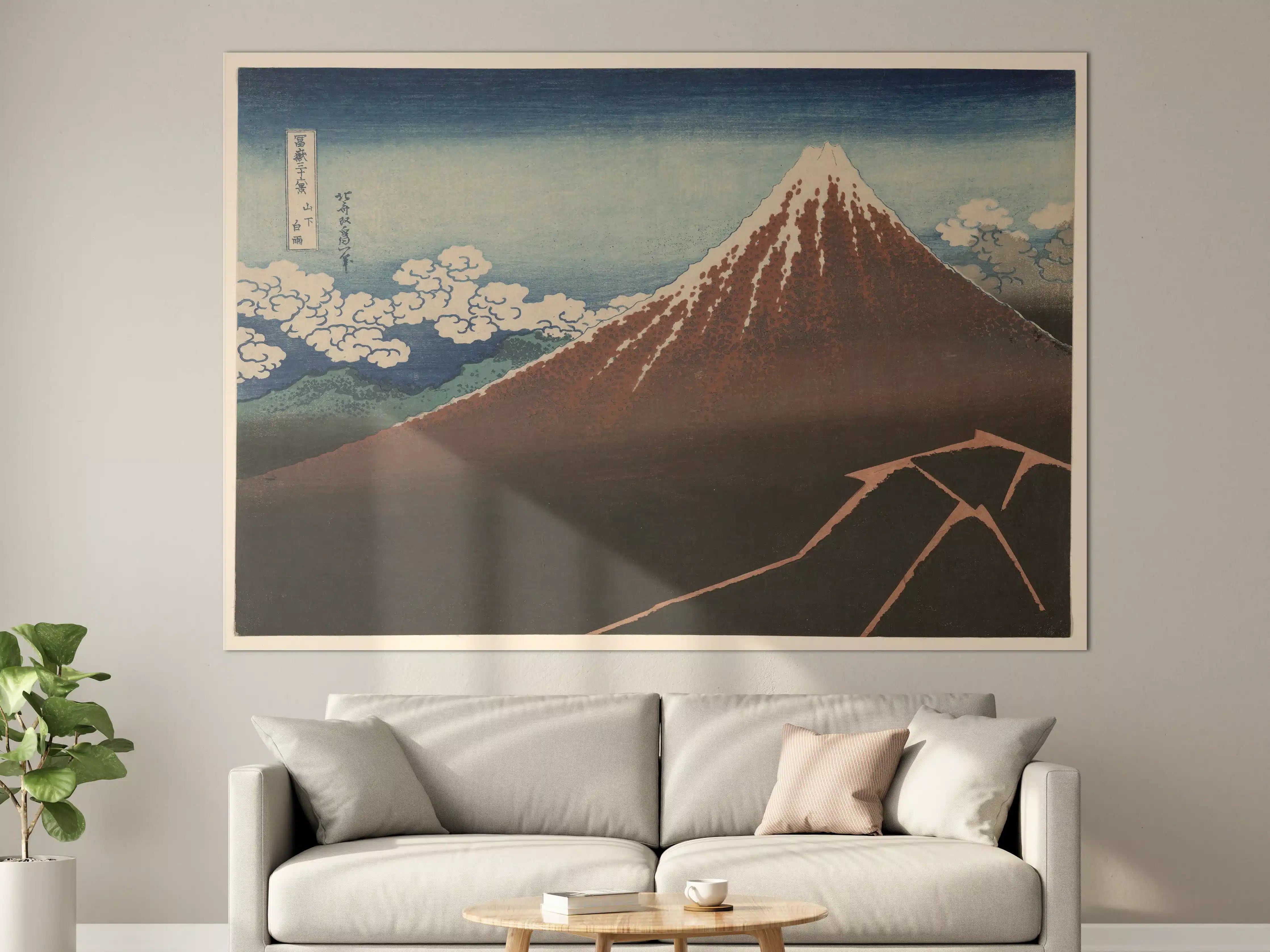 Große Wandbilder - Hokusai Fuji Berglandschaft
