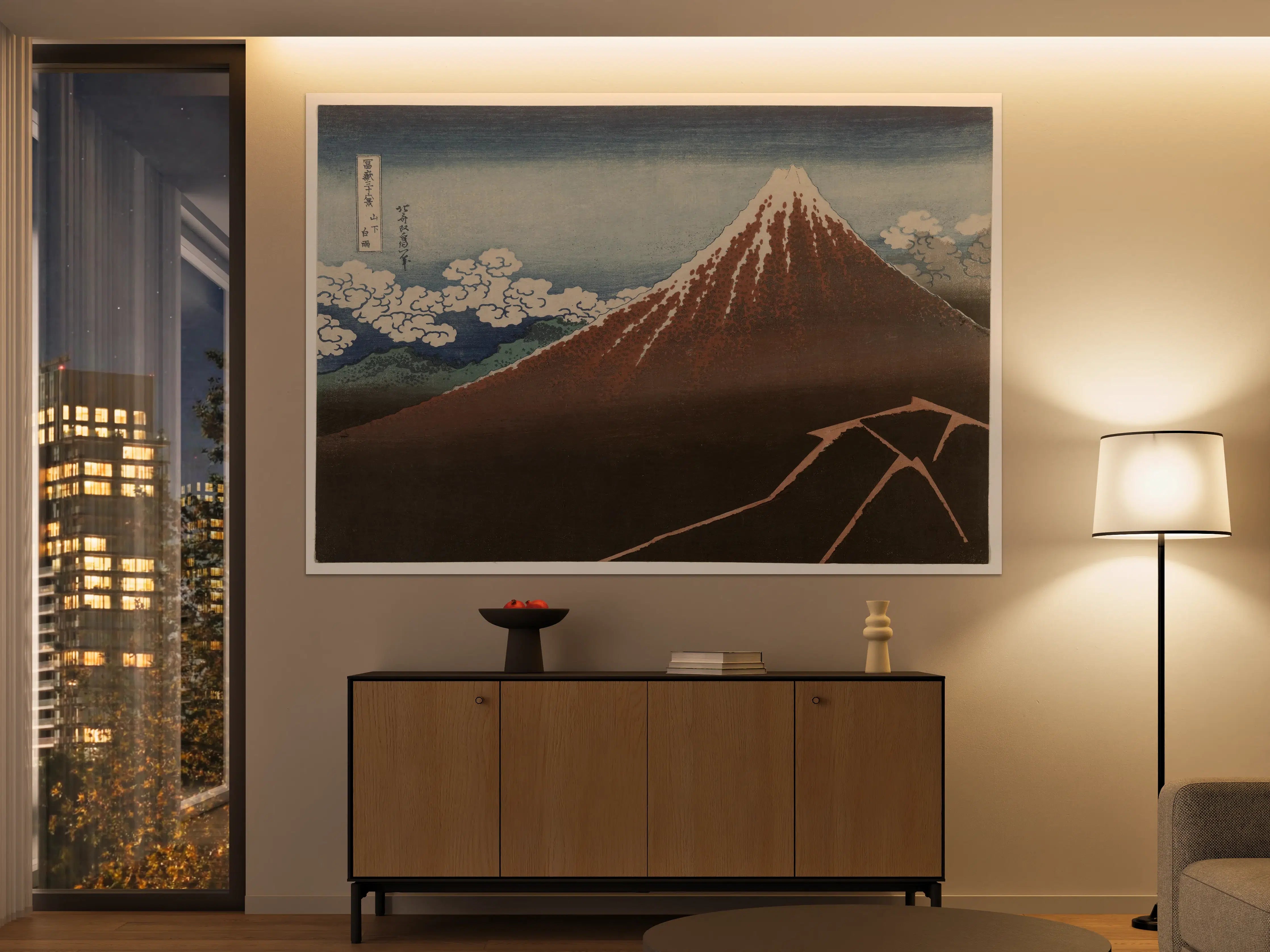 Große Wandbilder - Hokusai Fuji Berglandschaft