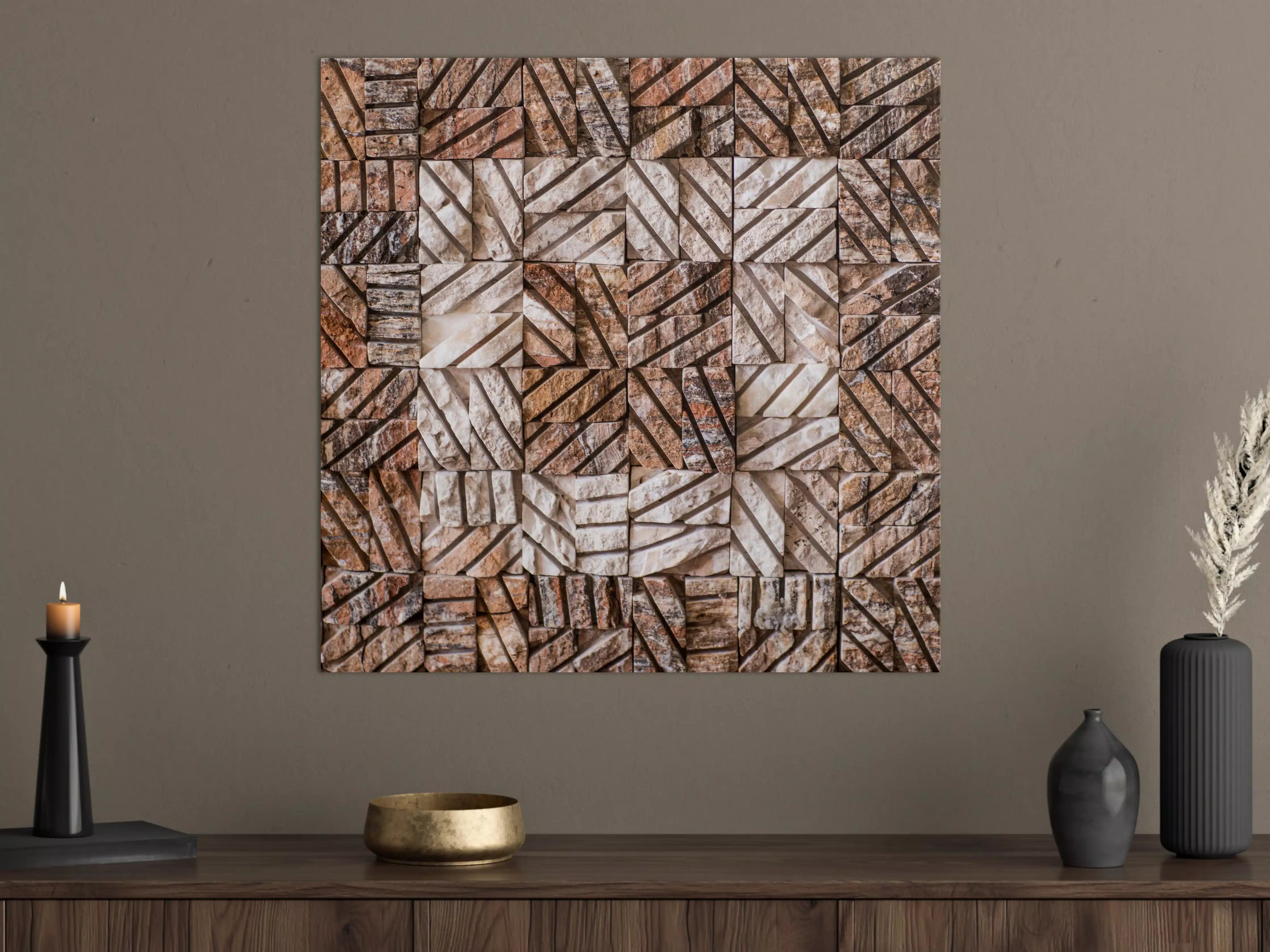 Große Wandbilder - Holzoptik mit Muster und Textur