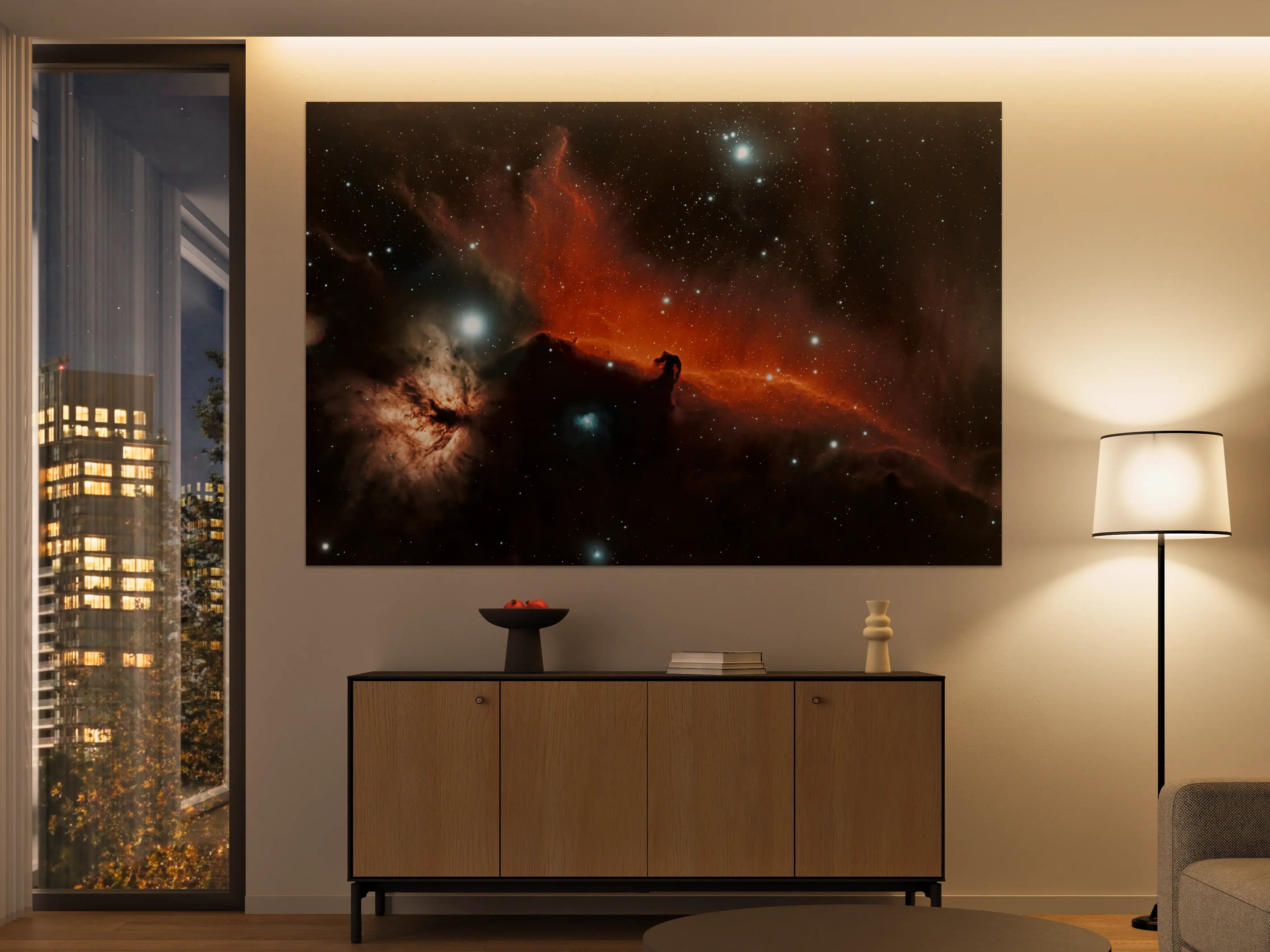 Große Wandbilder - Horsehead amd Flame Nebula