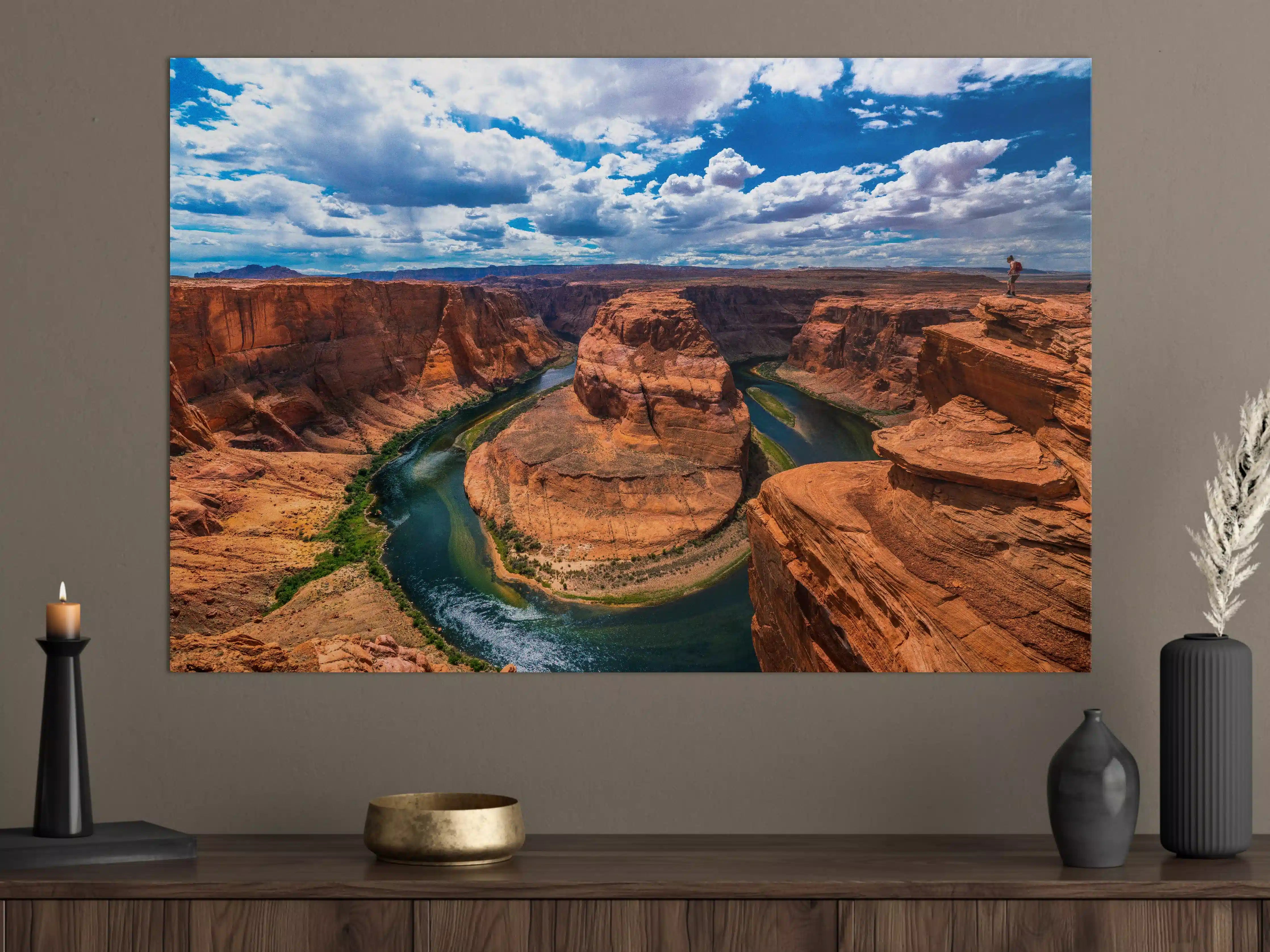 Große Wandbilder - Horseshoe Bend Tal in Arizona bei Tag