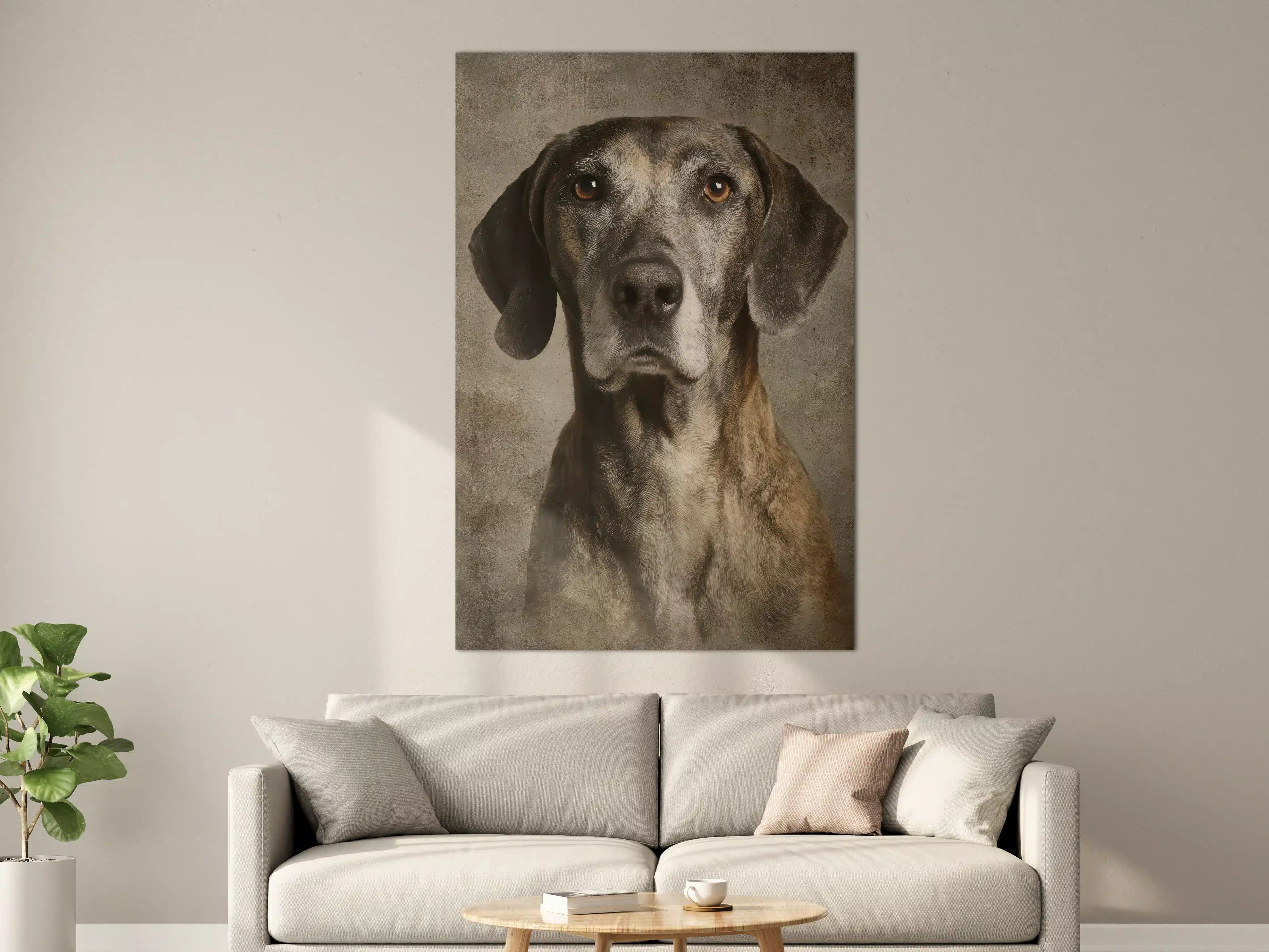 Große Wandbilder - Hundedichte Portraitaufnahme