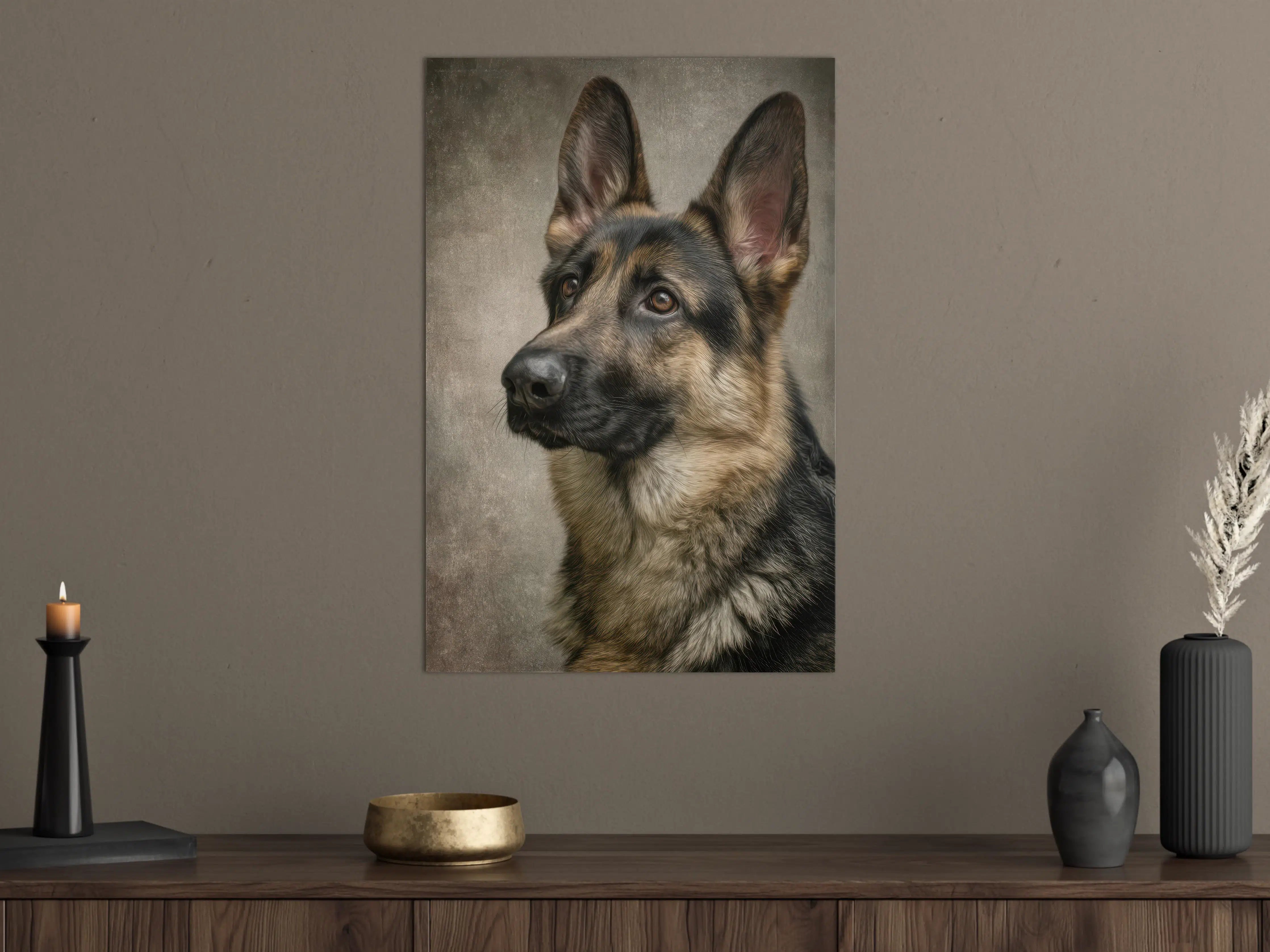 Große Wandbilder - Hundeportrait mit natürlichem Hintergrund