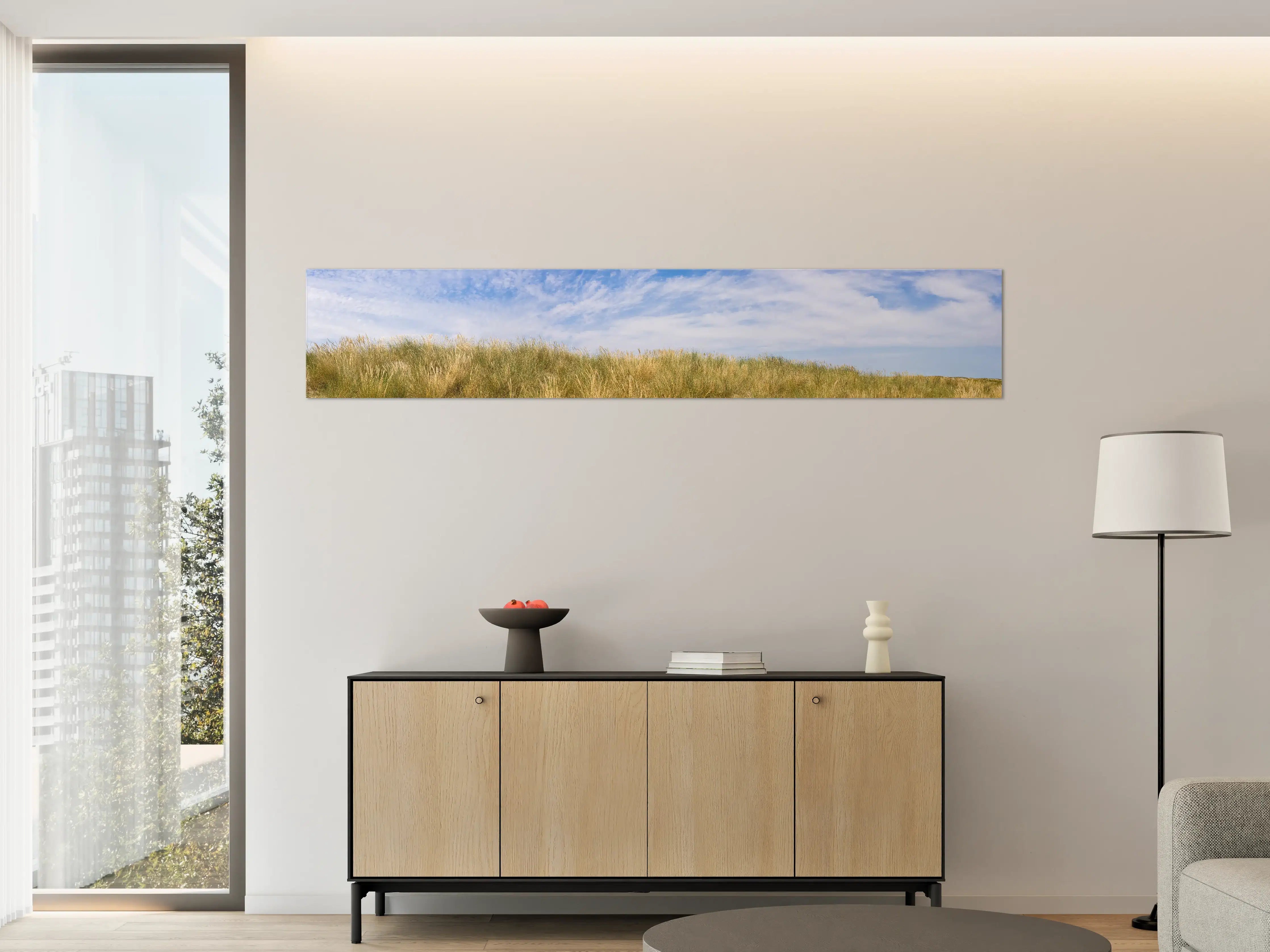 Große Wandbilder - Idyllische Küstenlandschaft mit Himmel