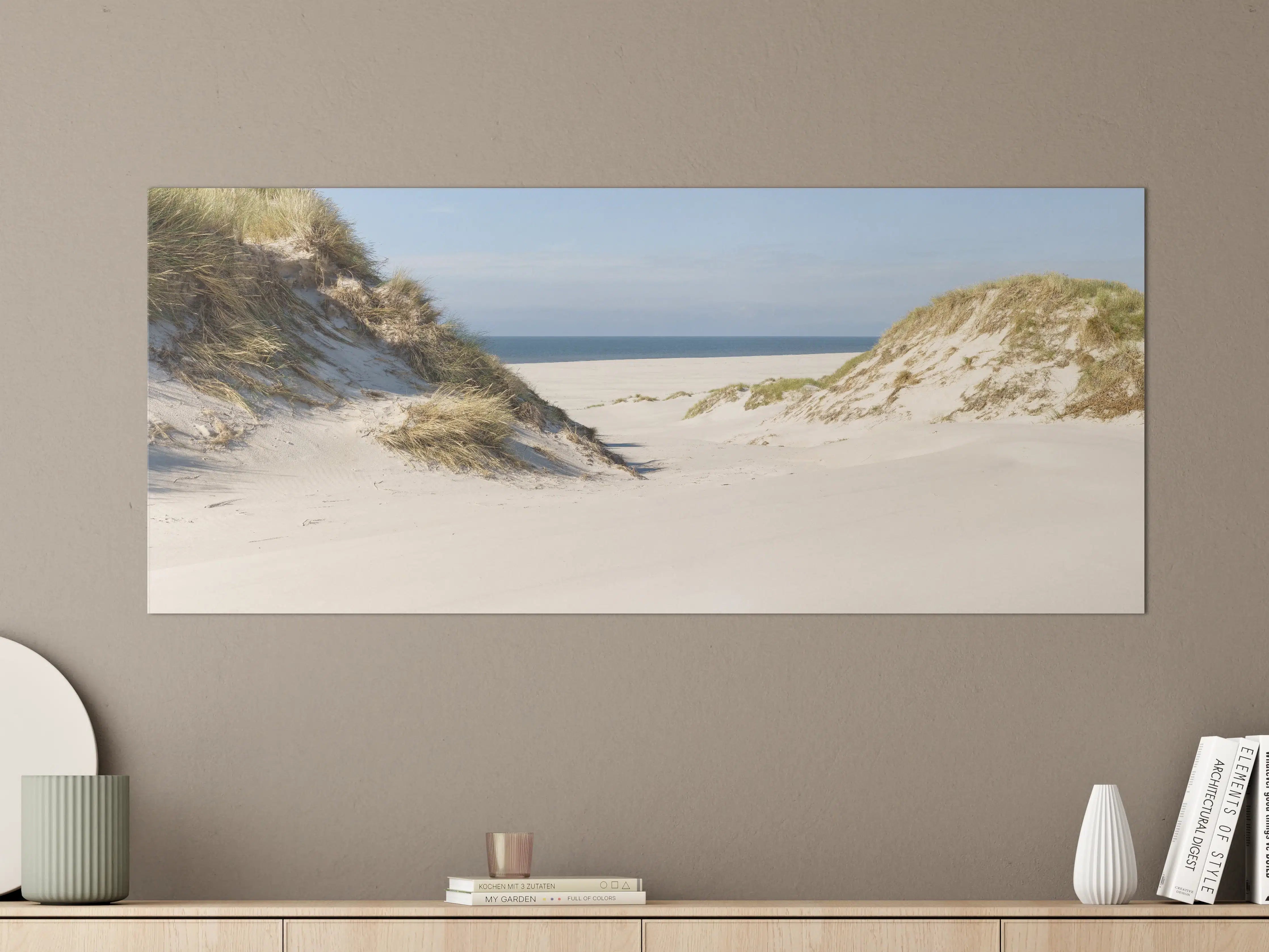 Große Wandbilder - Idyllische Sanddüne am Meer