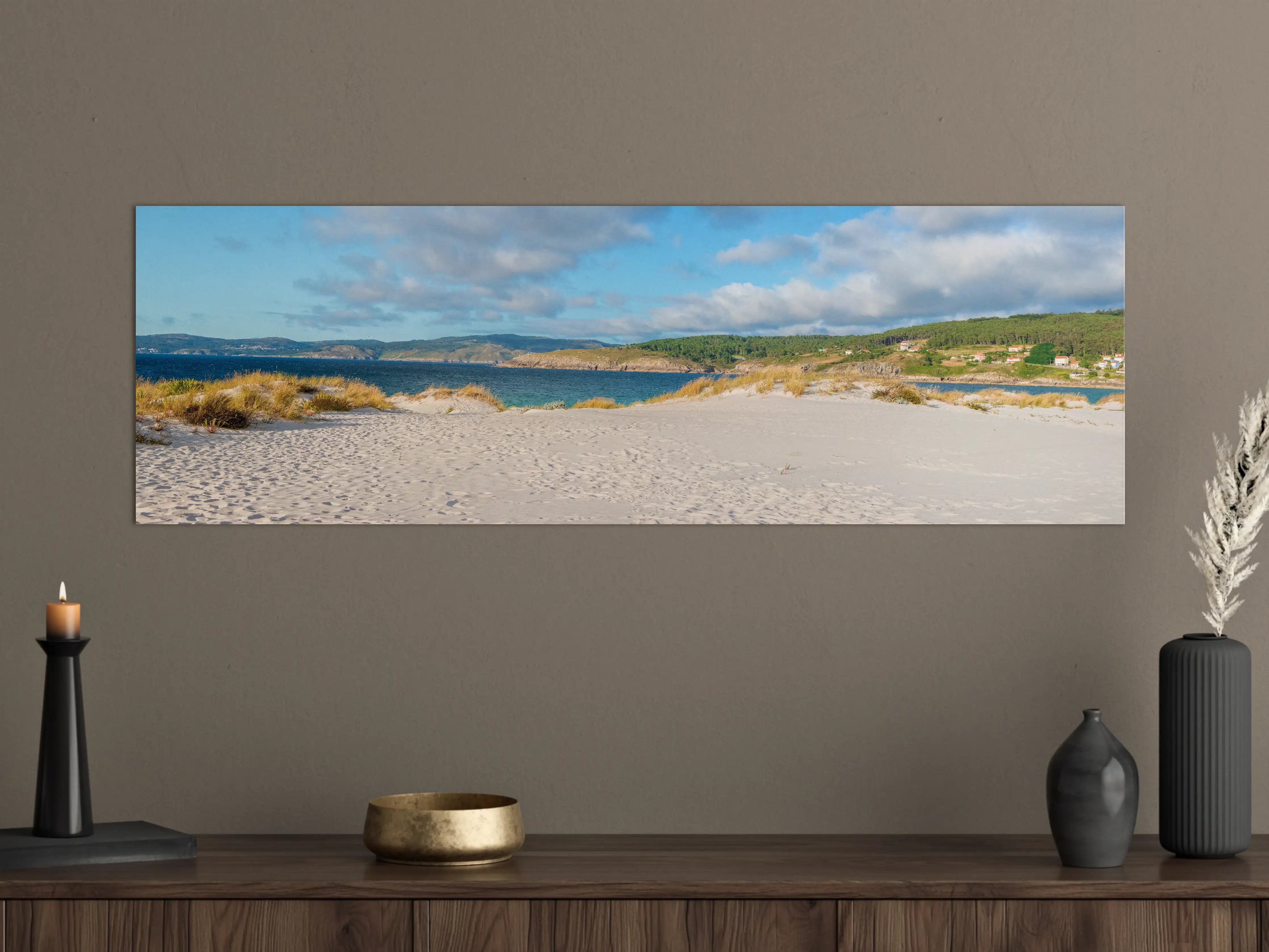 Große Wandbilder - Idyllischer Strand mit sanften Sanddünen