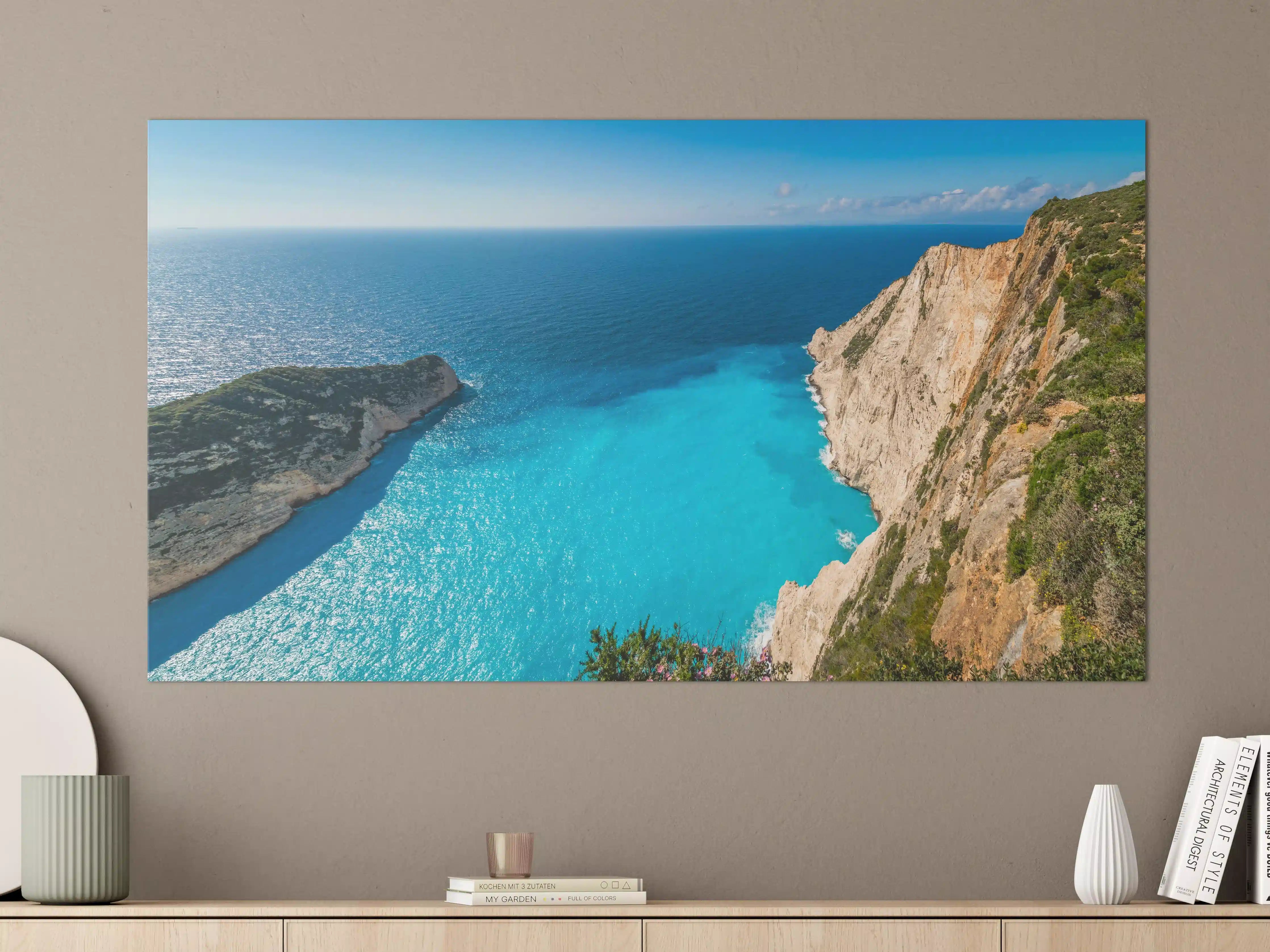 Große Wandbilder - Idyllisches Türkisblaues Küstenpanorama