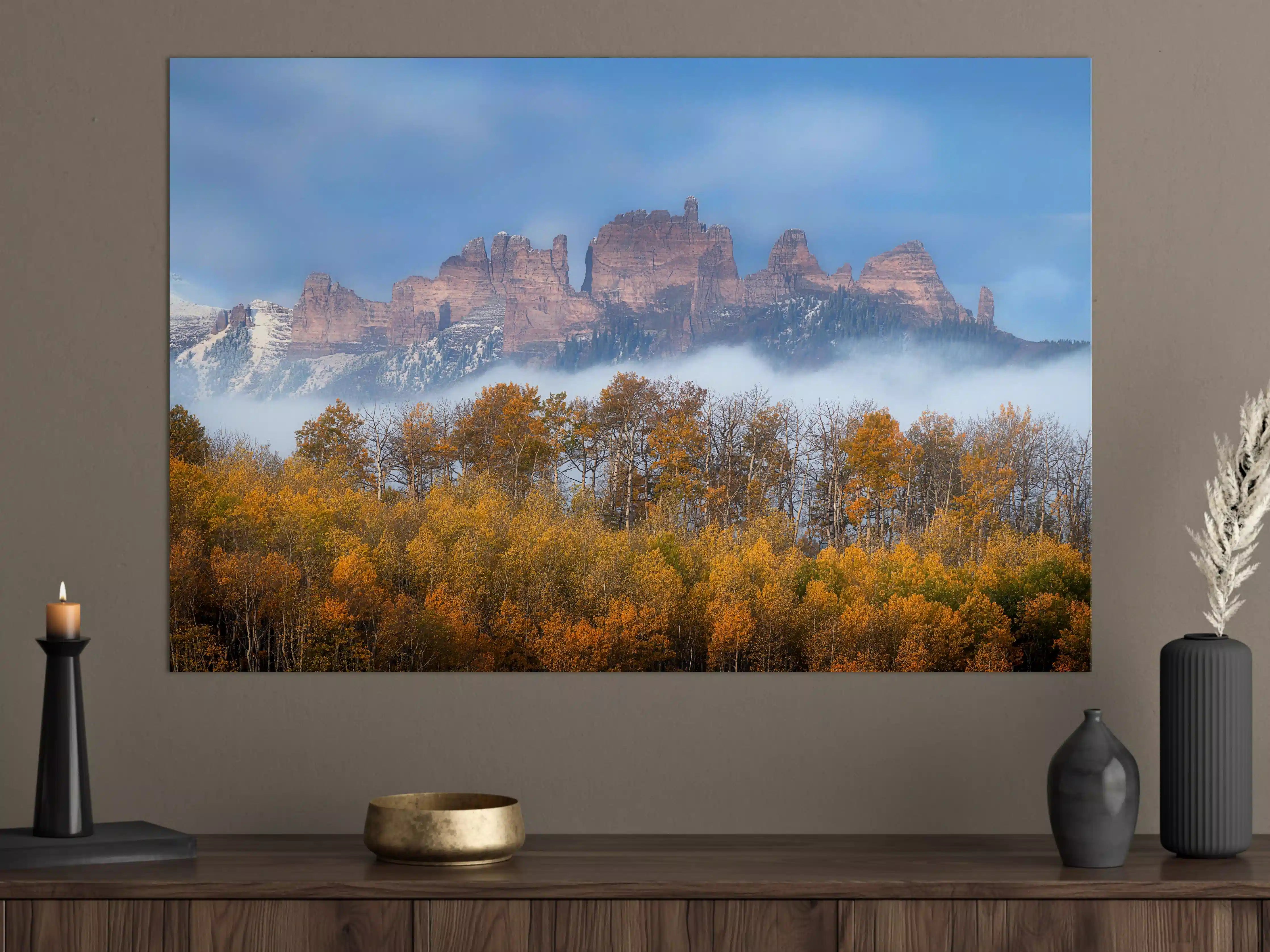 Große Wandbilder - Impressionen der Berglandschaft im Herbst