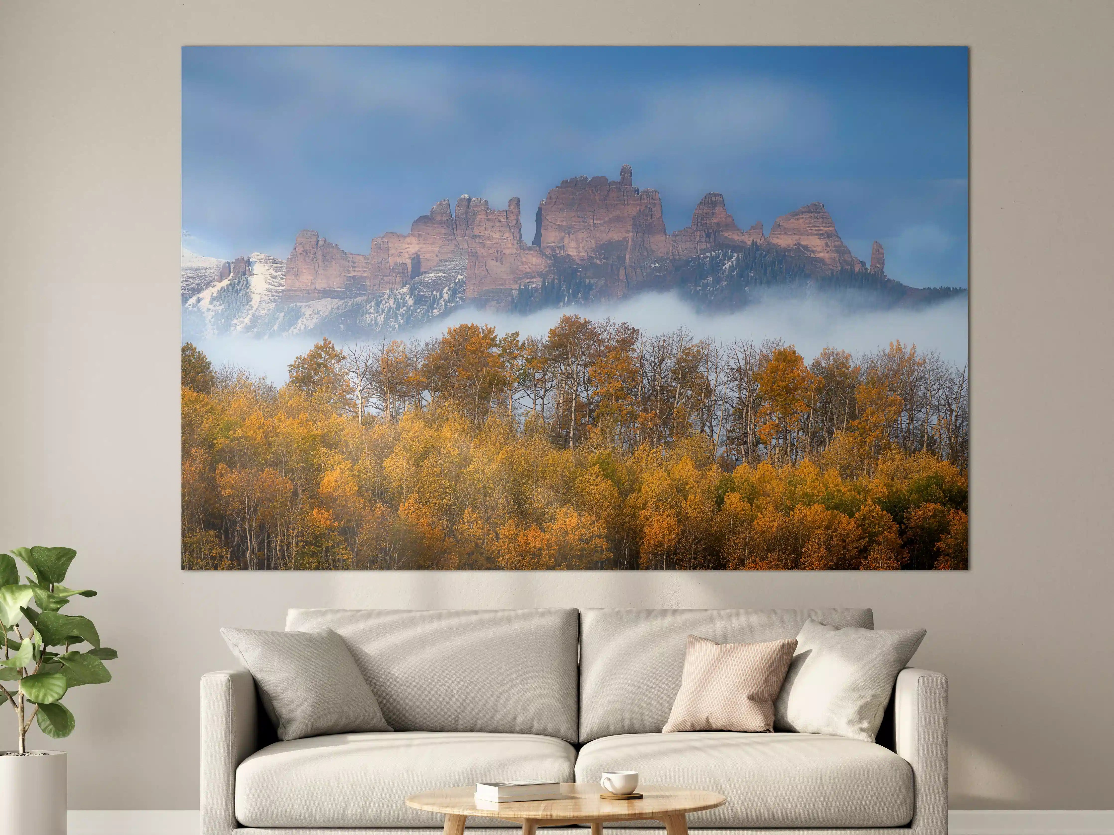Große Wandbilder - Impressionen der Berglandschaft im Herbst