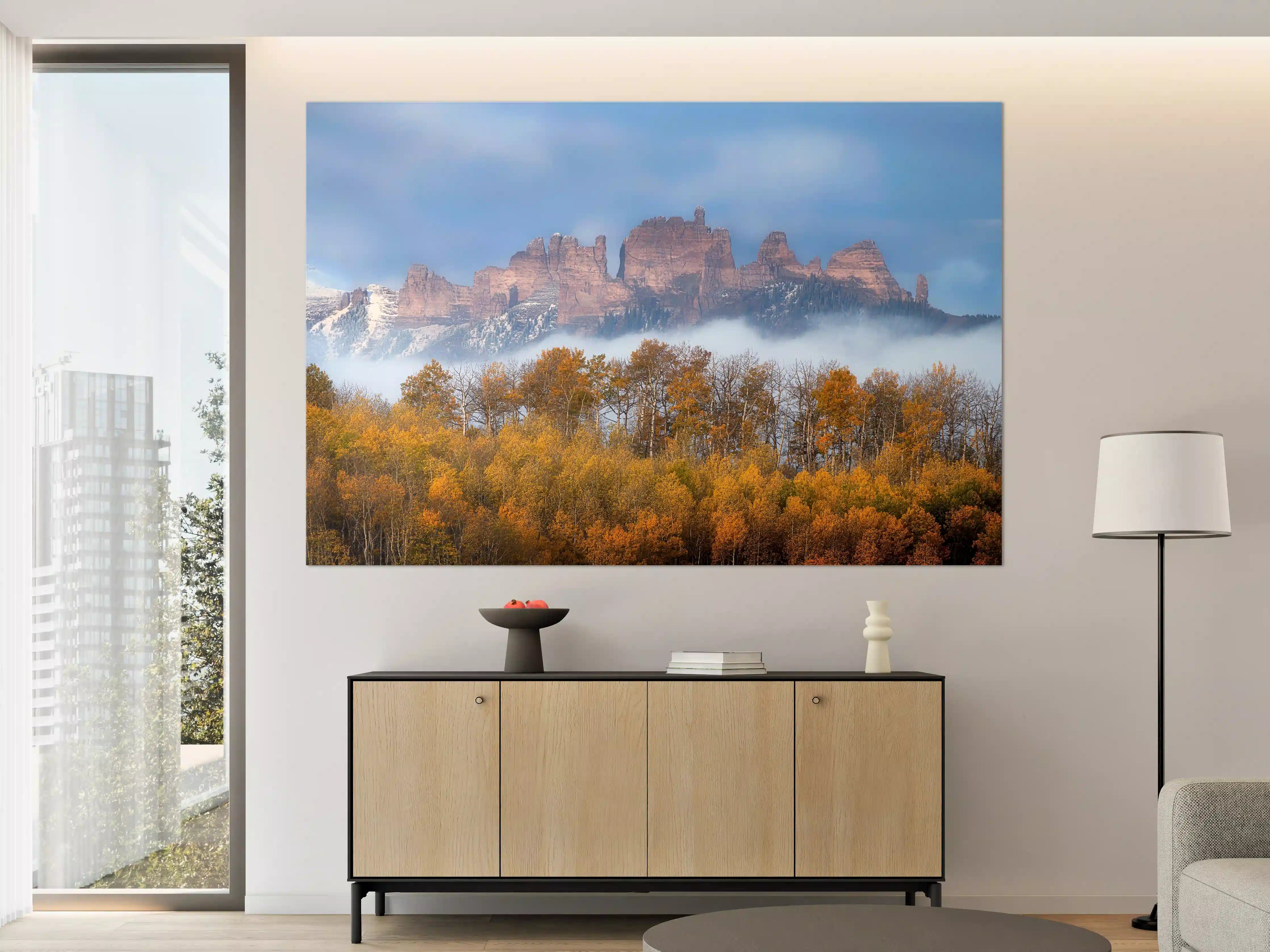Große Wandbilder - Impressionen der Berglandschaft im Herbst