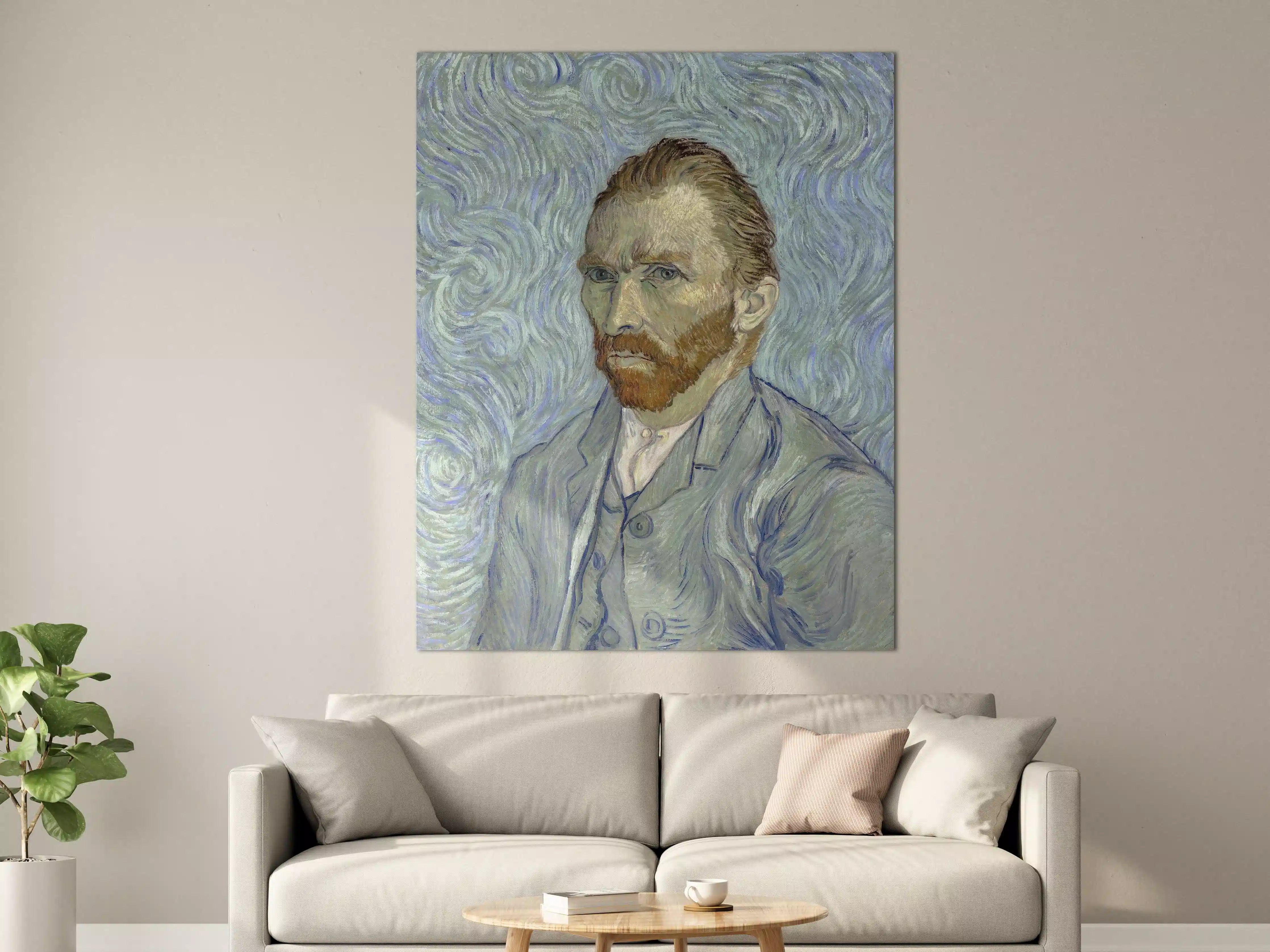 Große Wandbilder - Impressionistisches Selbstporträt mit emotionalem Ausdruck