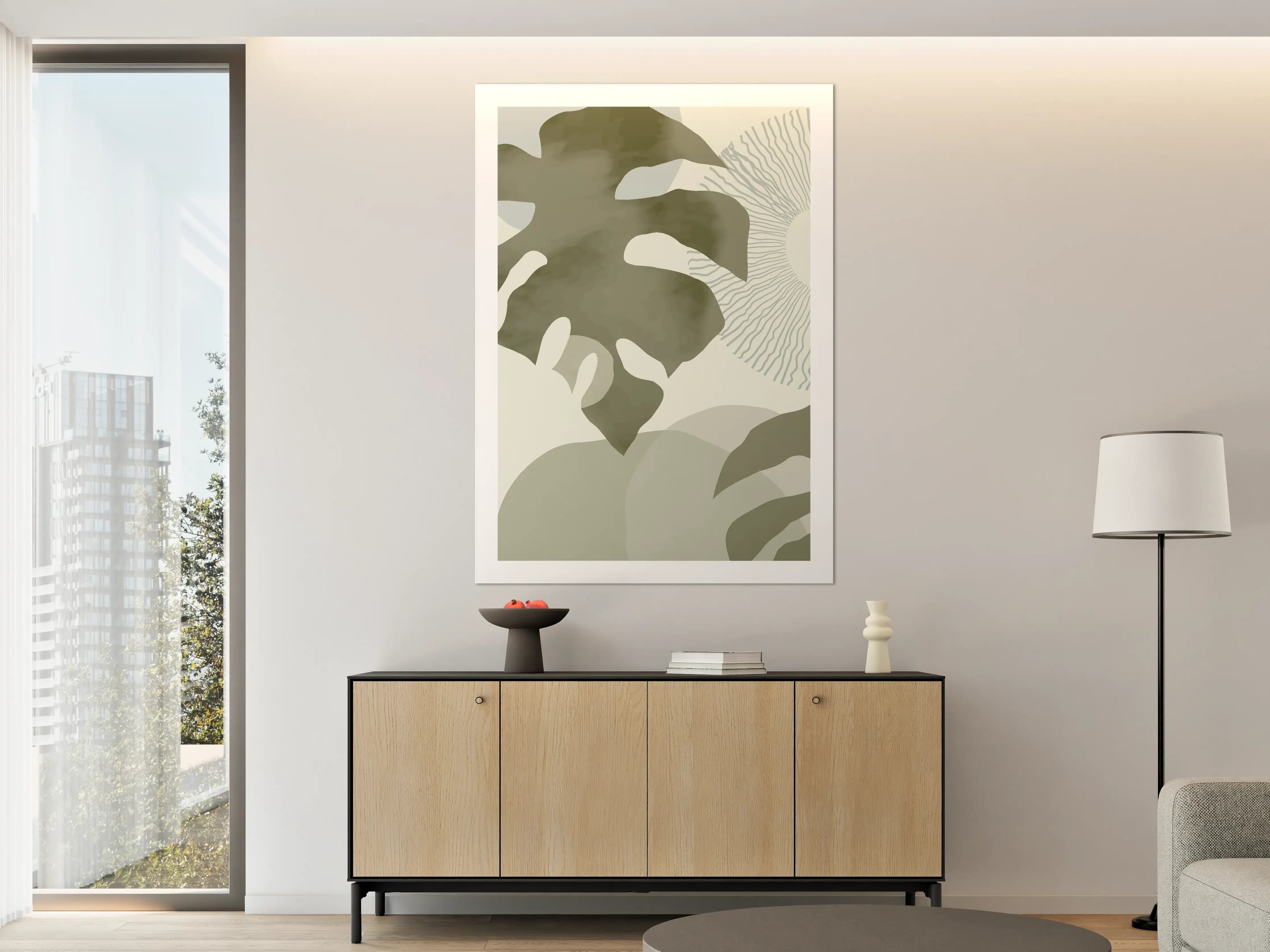 Große Wandbilder - Industrieller Beton mit Grautönen