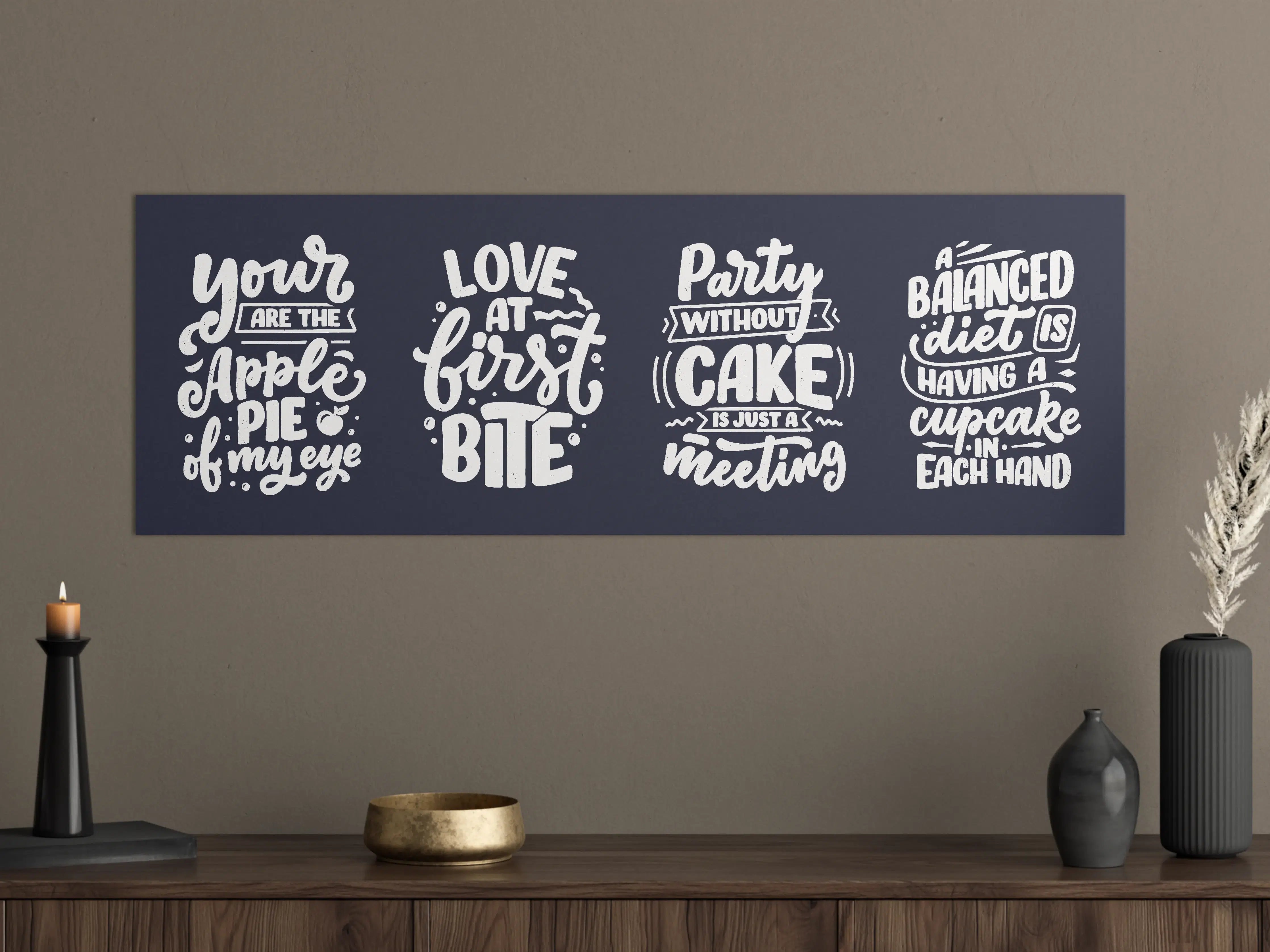Große Wandbilder - Inspirierende Spruch Collage