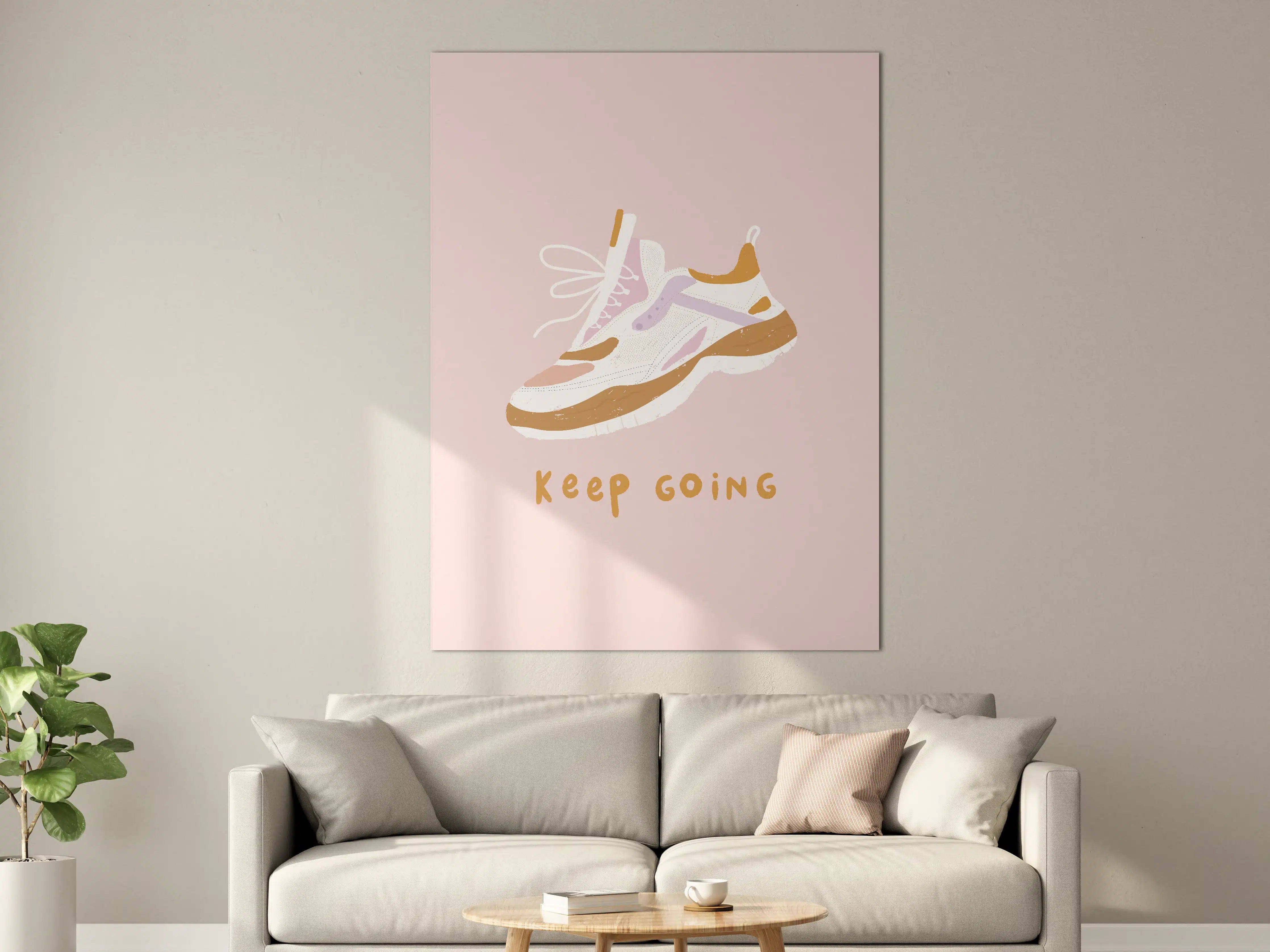 Große Wandbilder - Inspirierender Sport-Laufschuh