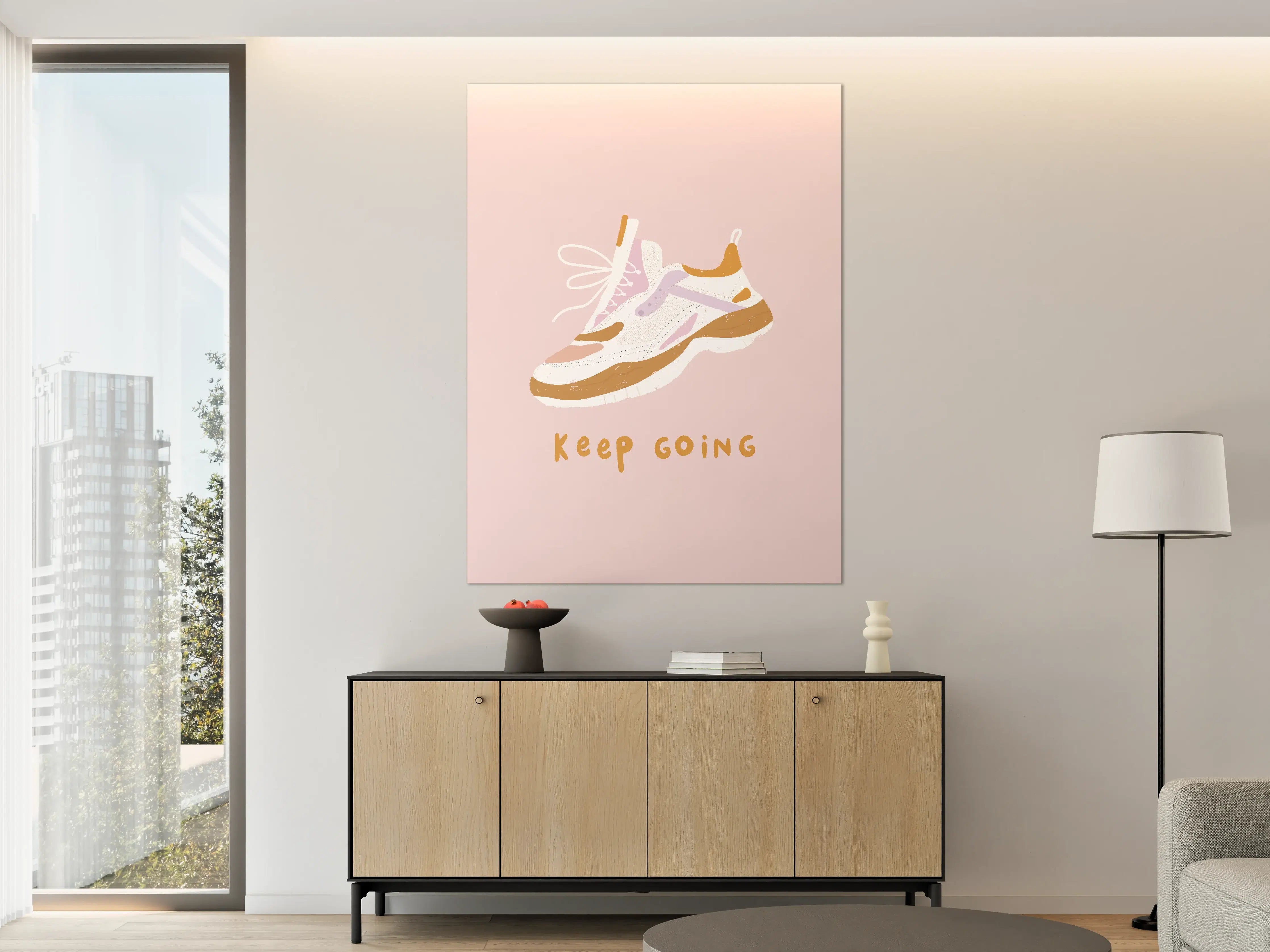 Große Wandbilder - Inspirierender Sport-Laufschuh