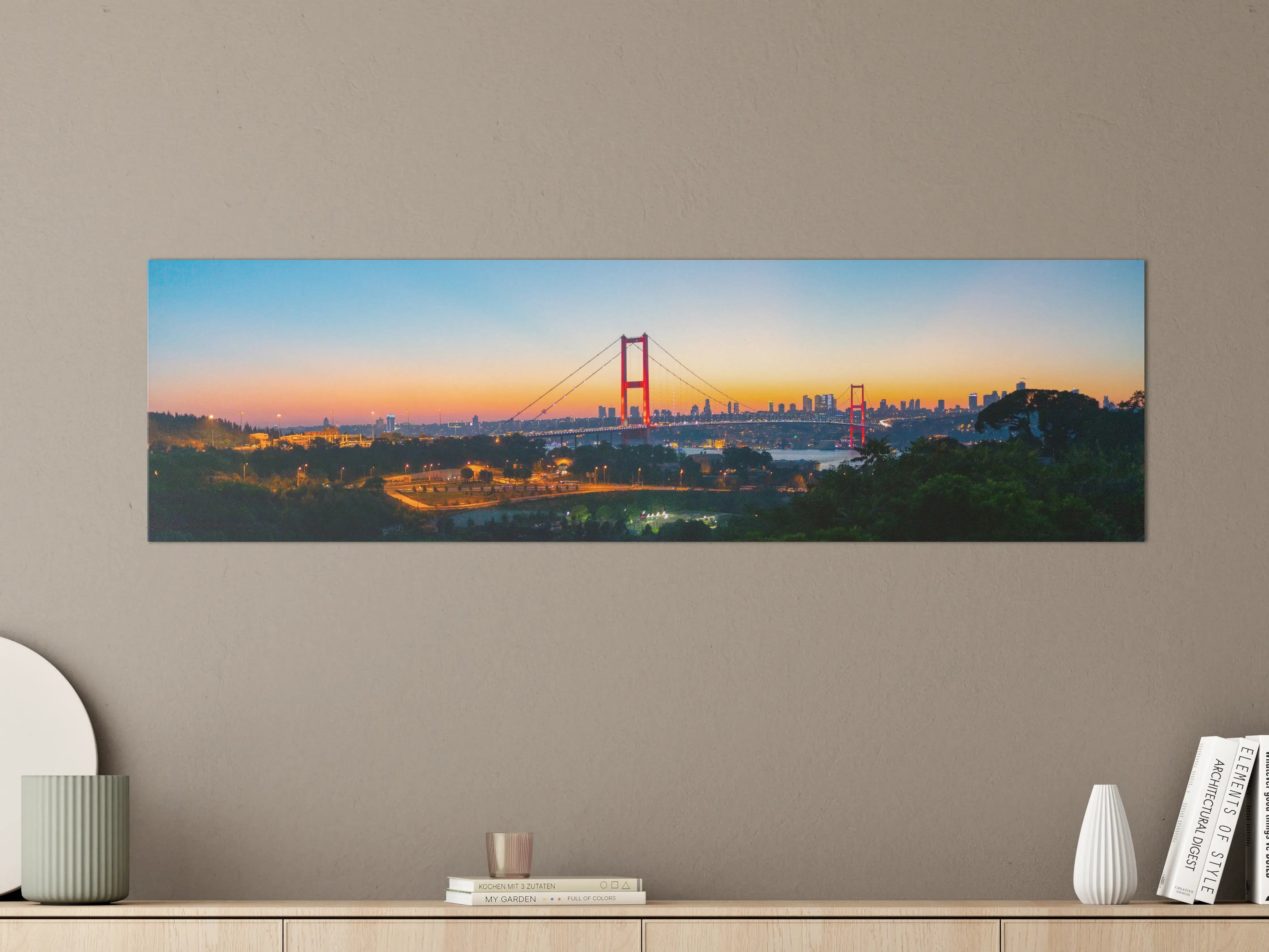 Große Wandbilder - Istanbul Skyline Sonnenuntergang