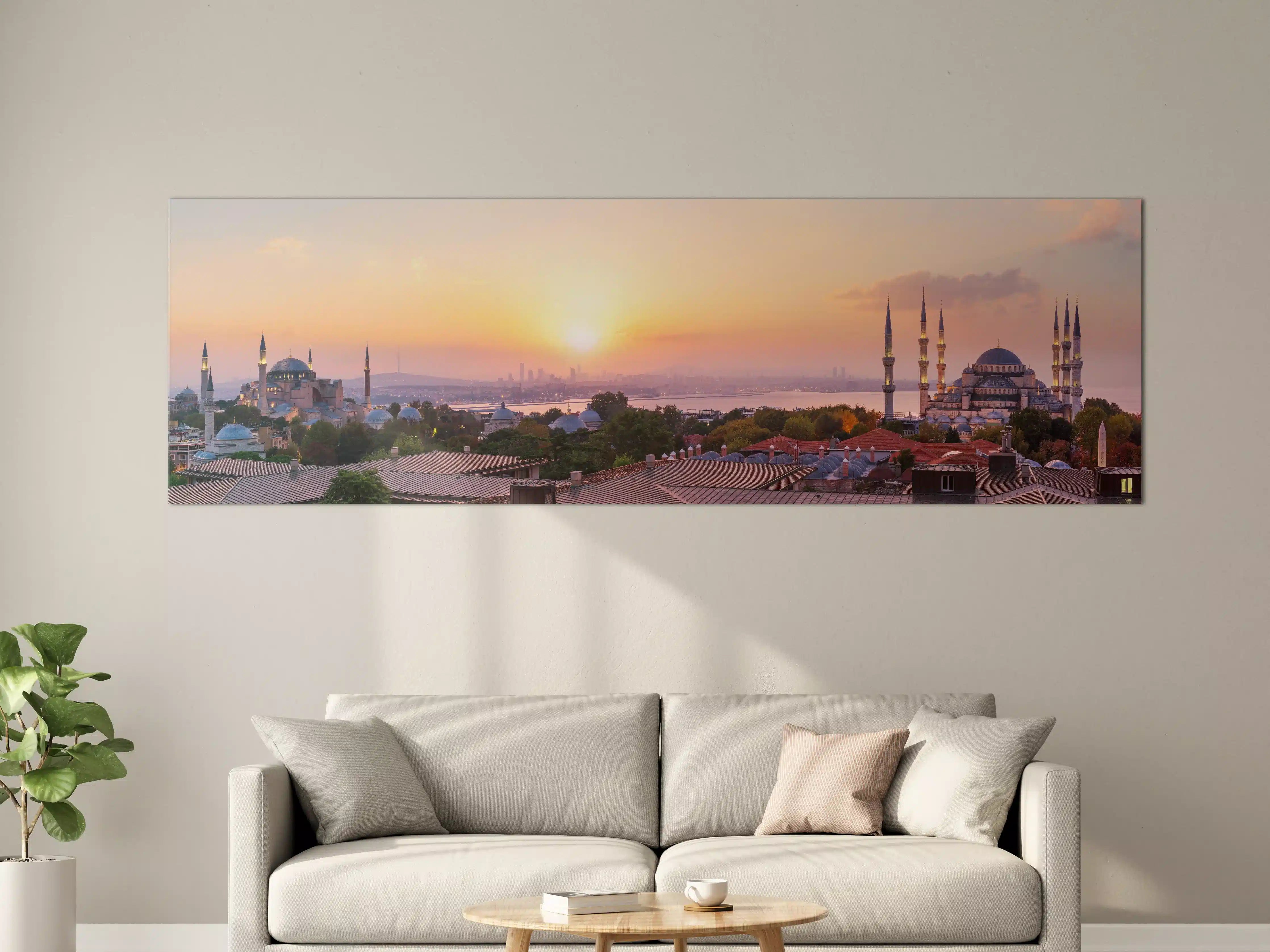 Große Wandbilder - Istanbul Skyline bei Sonnenuntergang