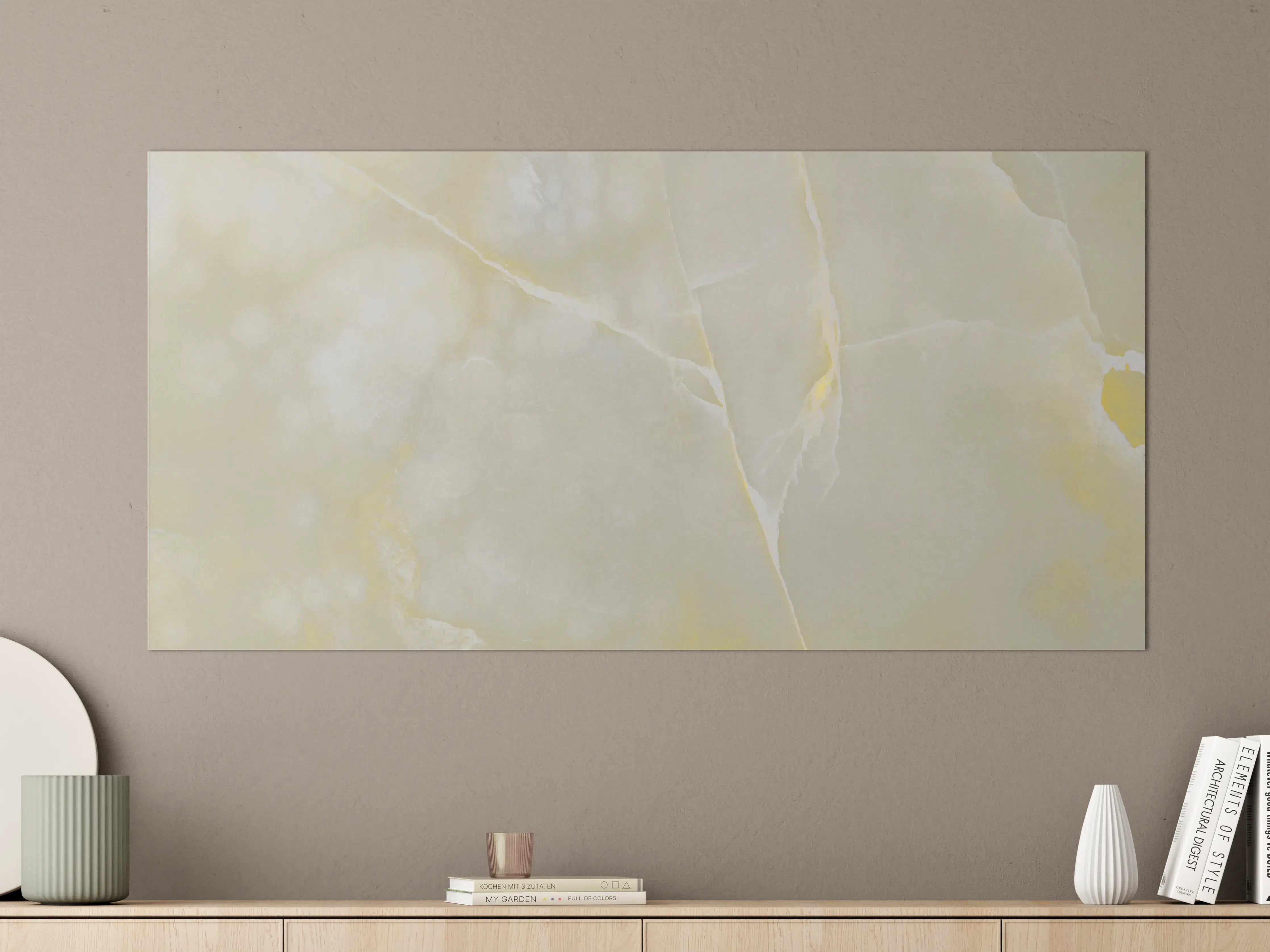 Große Wandbilder - Italienischer bunter Beige breccia Marmor