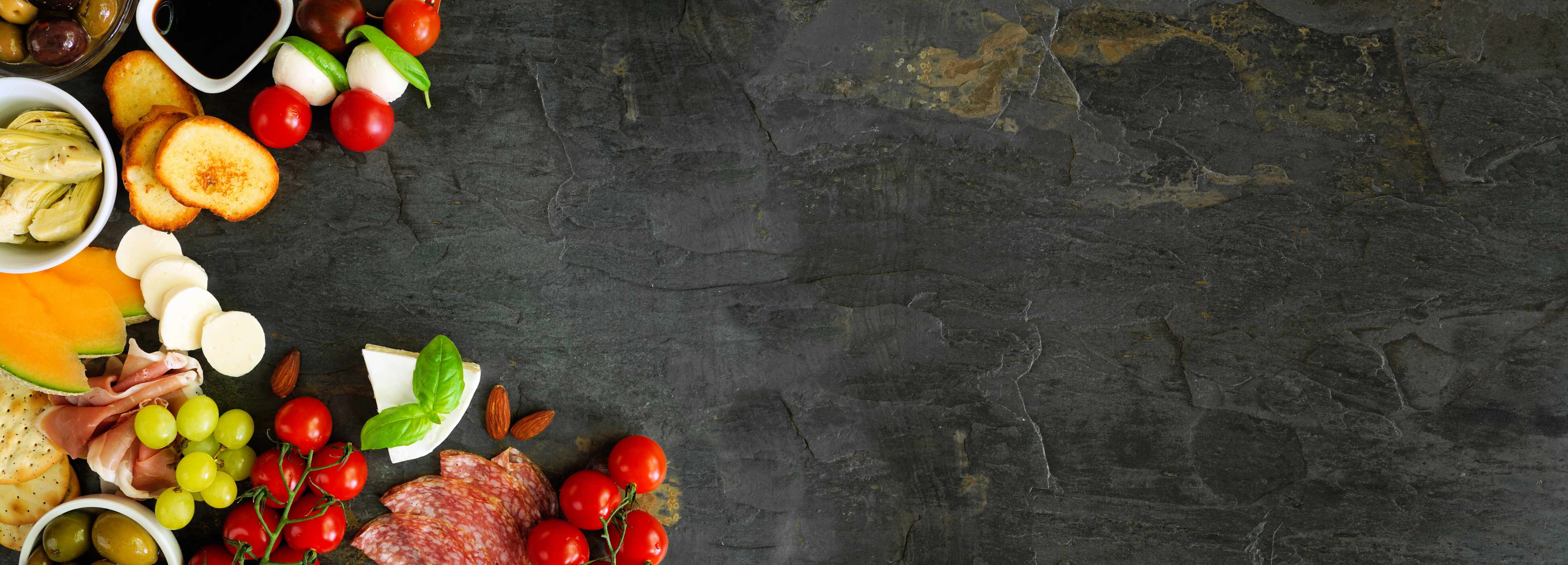 Große Wandbilder-Italienisches Schlemmer-Frühstück