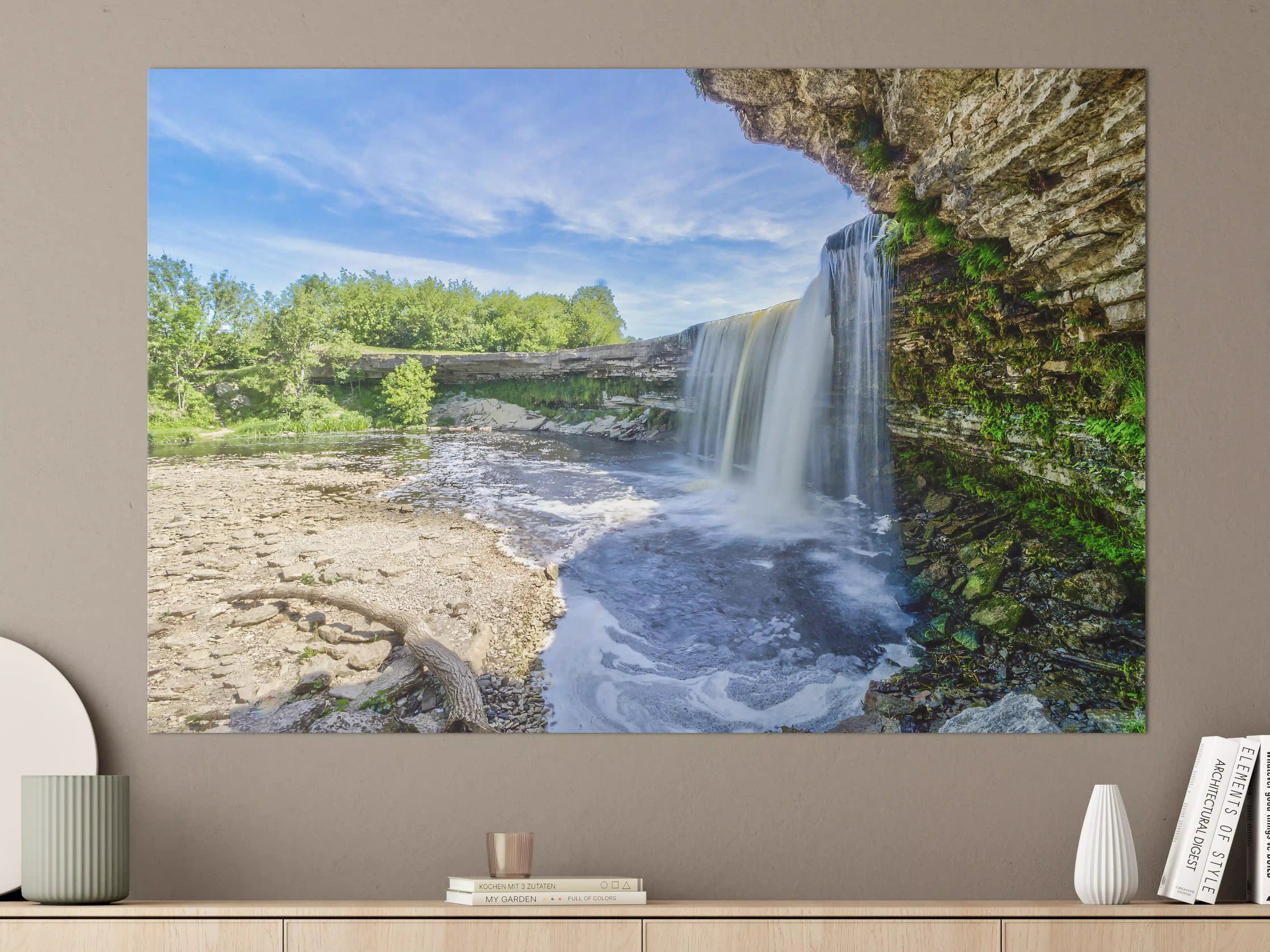 Große Wandbilder - Jagala Sommer Wasserfall