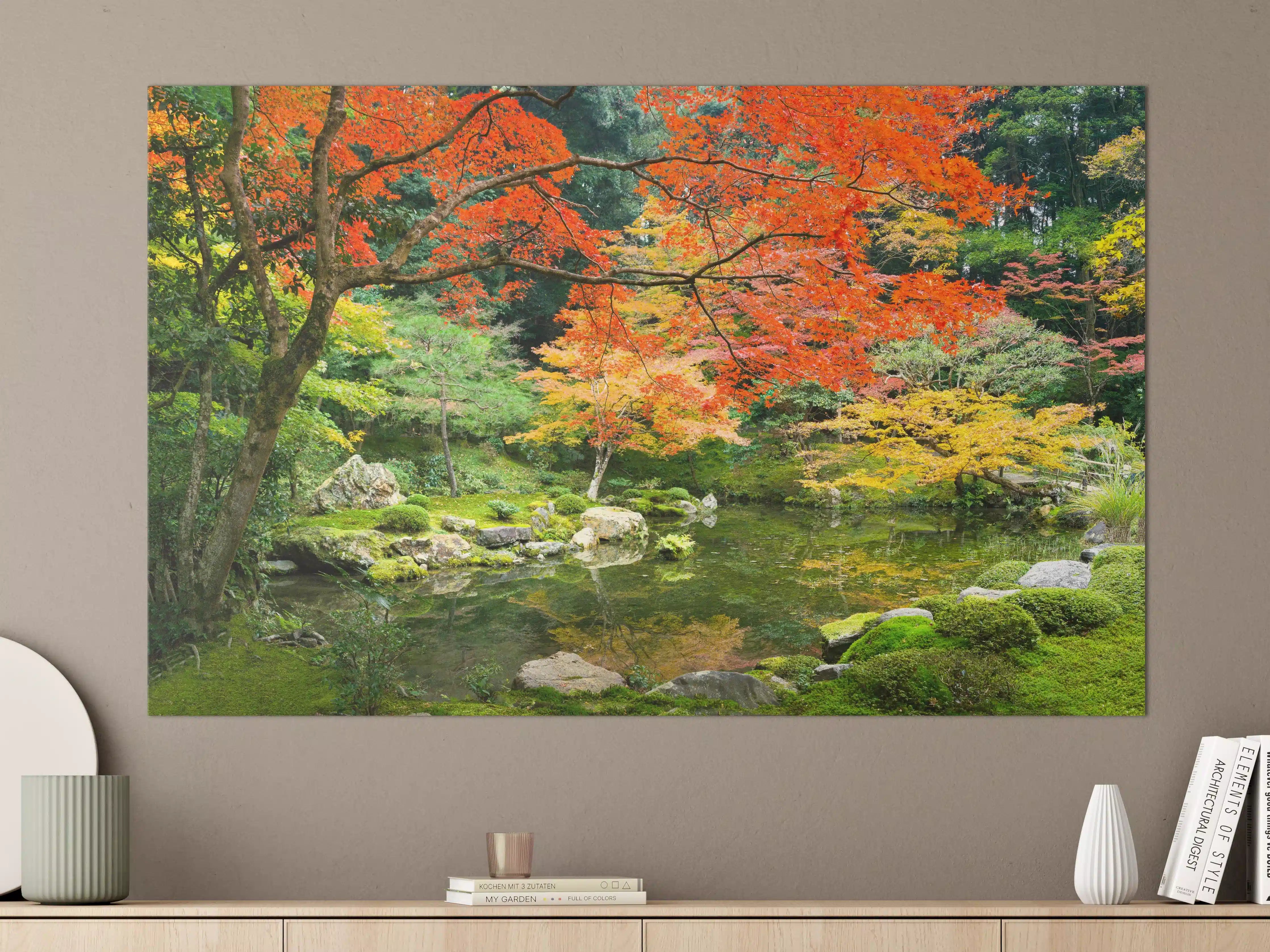 Große Wandbilder - Japanischer Garten im Herbst