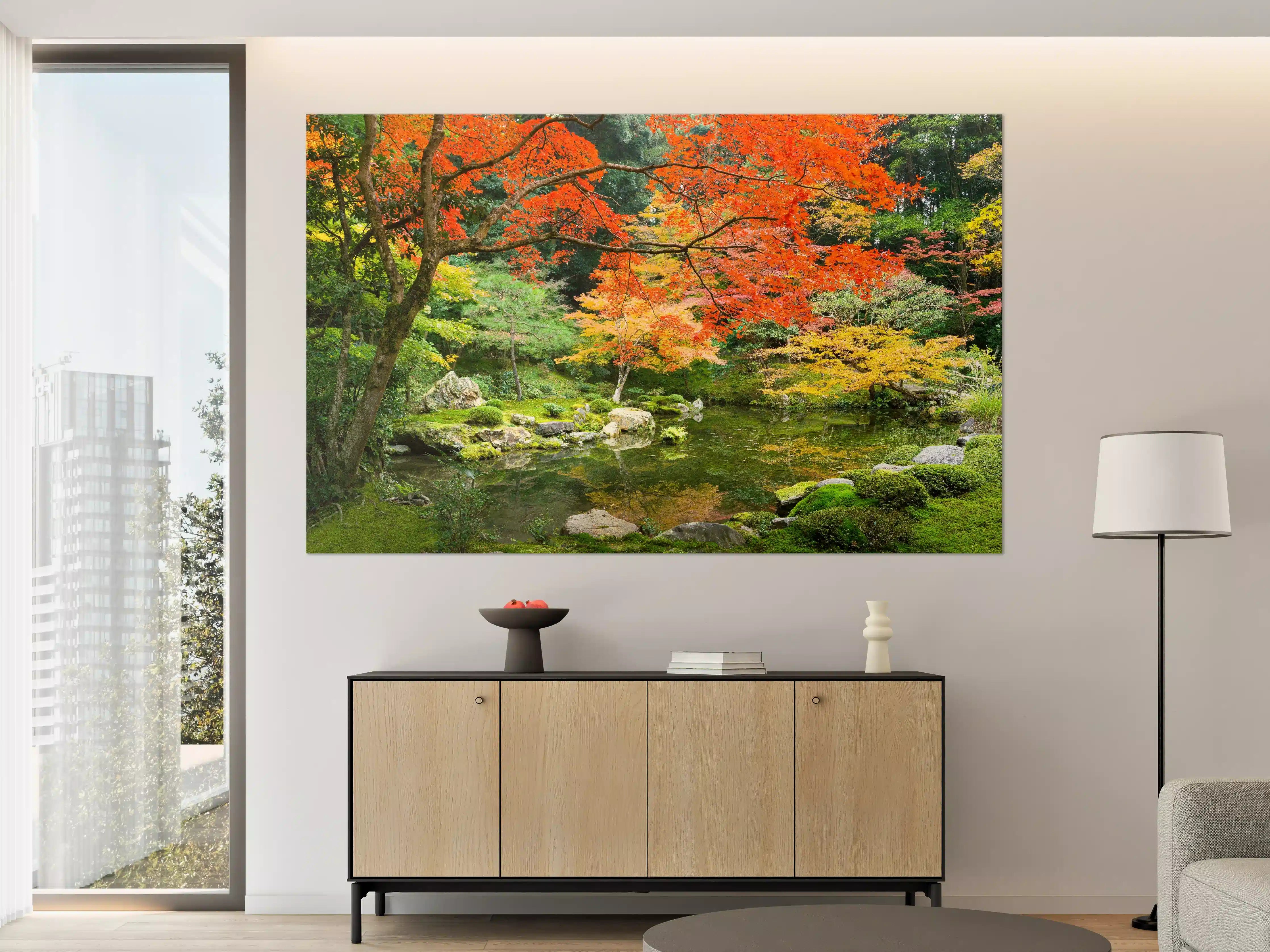 Große Wandbilder - Japanischer Garten im Herbst