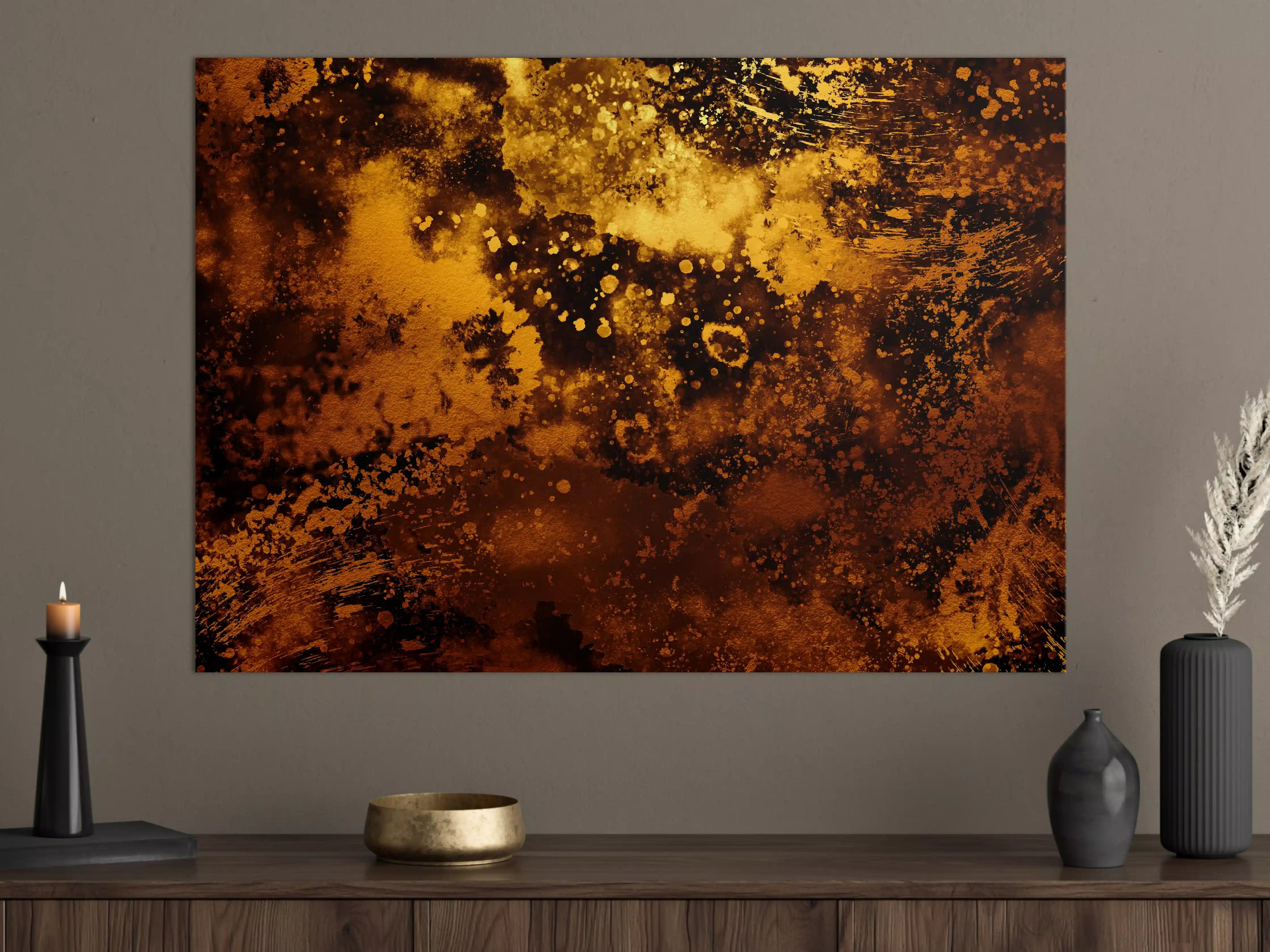 Große Wandbilder - Japanisches Kunstwerk - Sengoku Gold