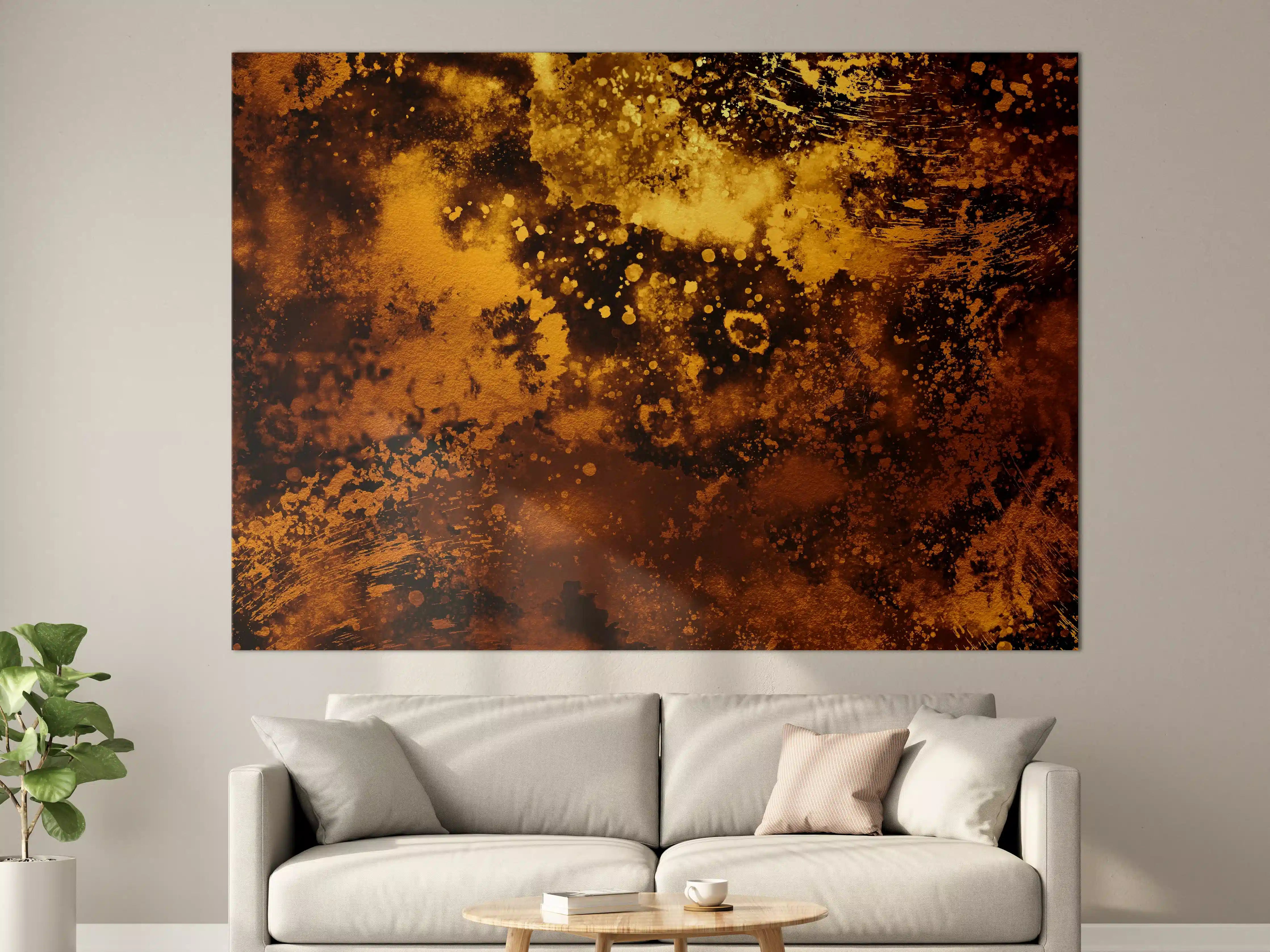 Große Wandbilder - Japanisches Kunstwerk - Sengoku Gold