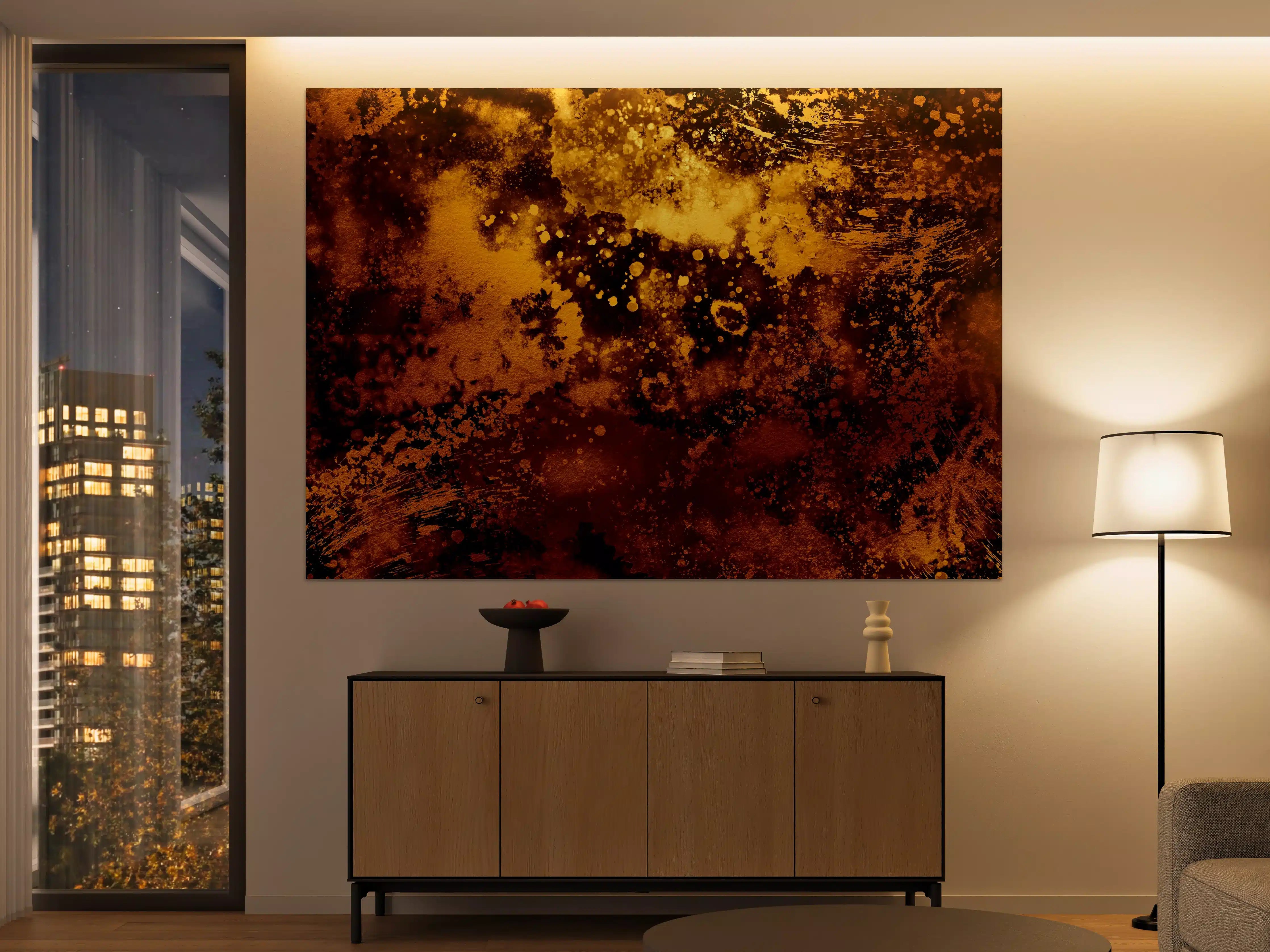 Große Wandbilder - Japanisches Kunstwerk - Sengoku Gold