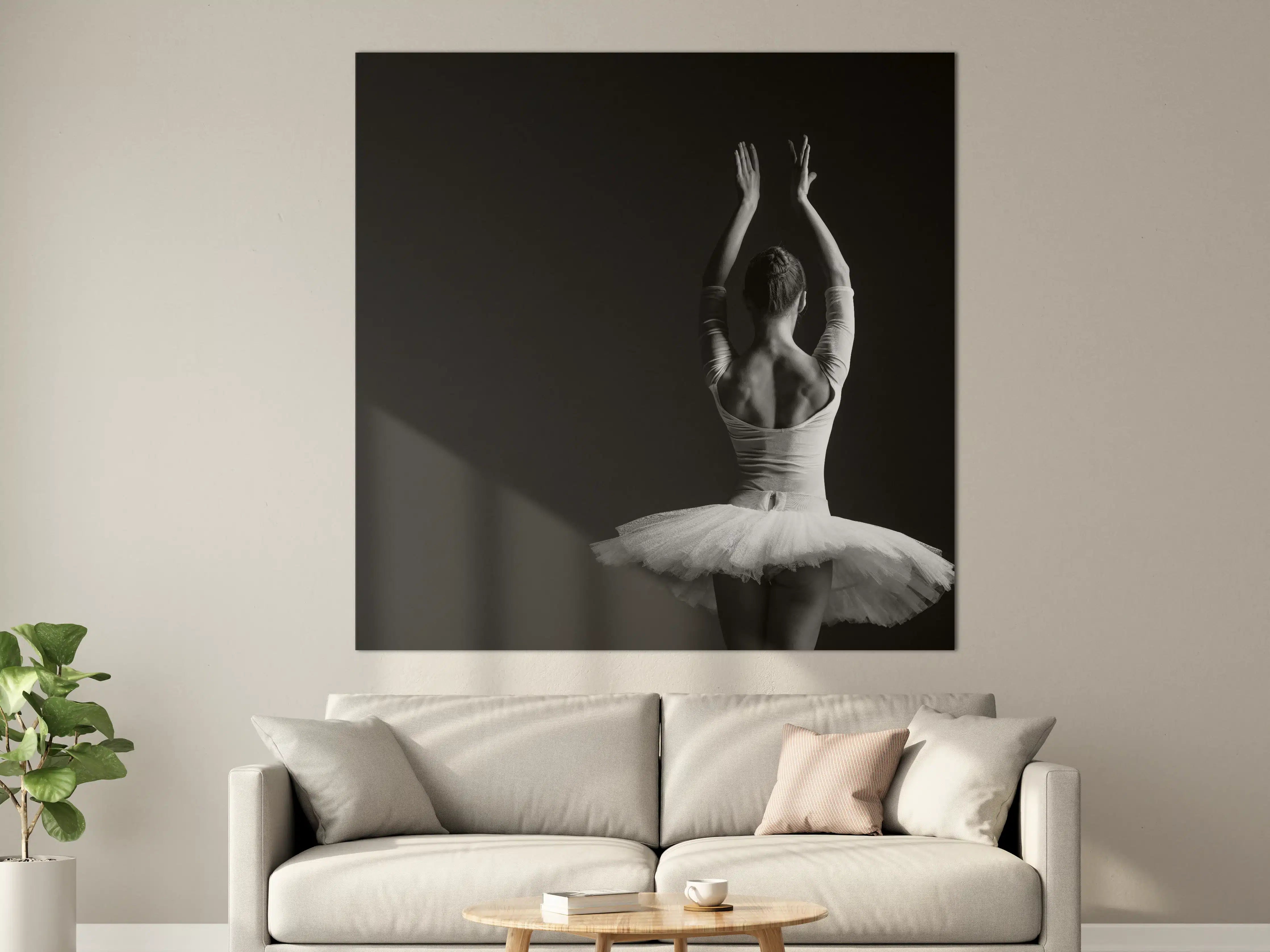Große Wandbilder - Junge posierende Ballerina