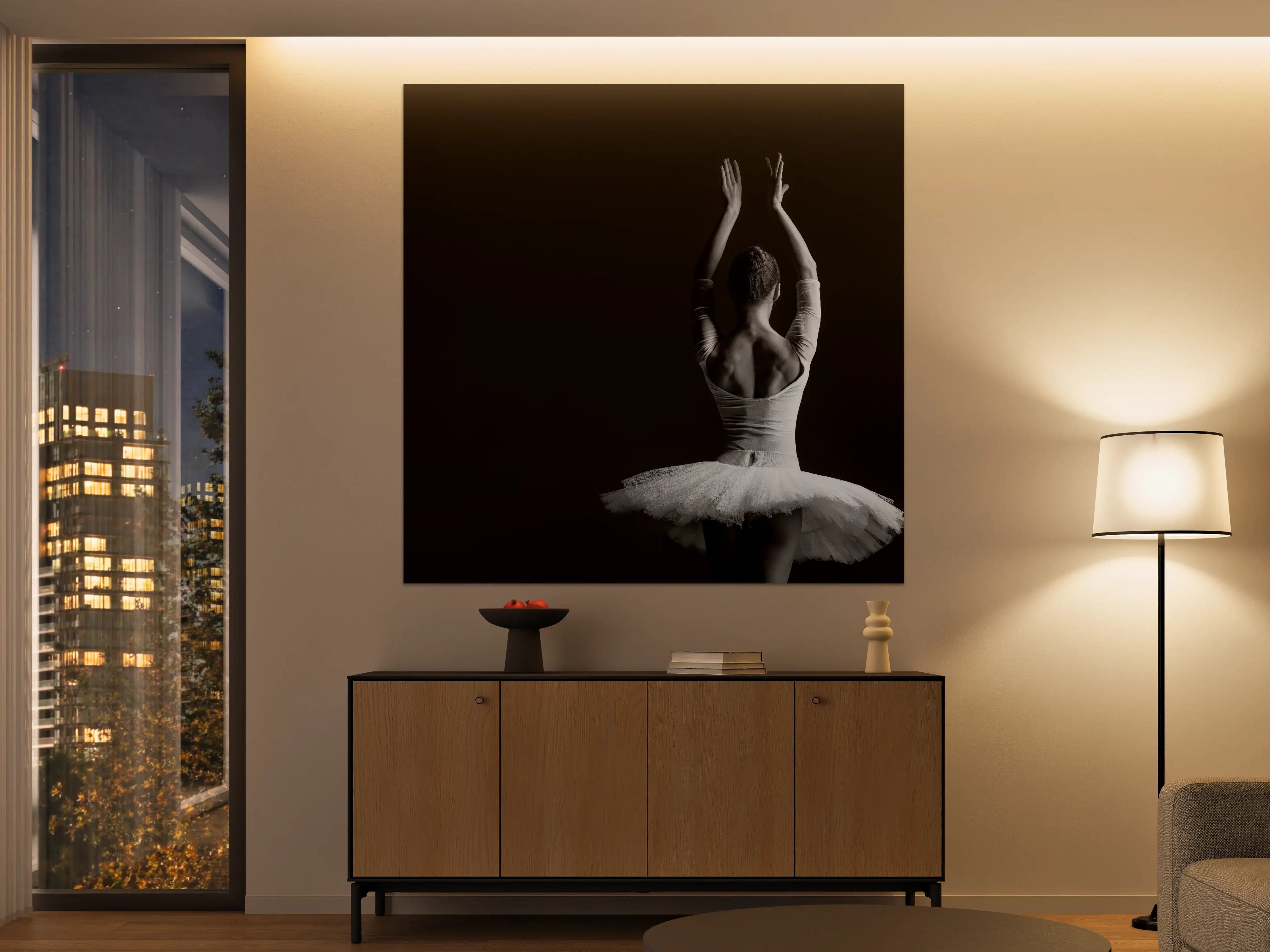 Große Wandbilder - Junge posierende Ballerina