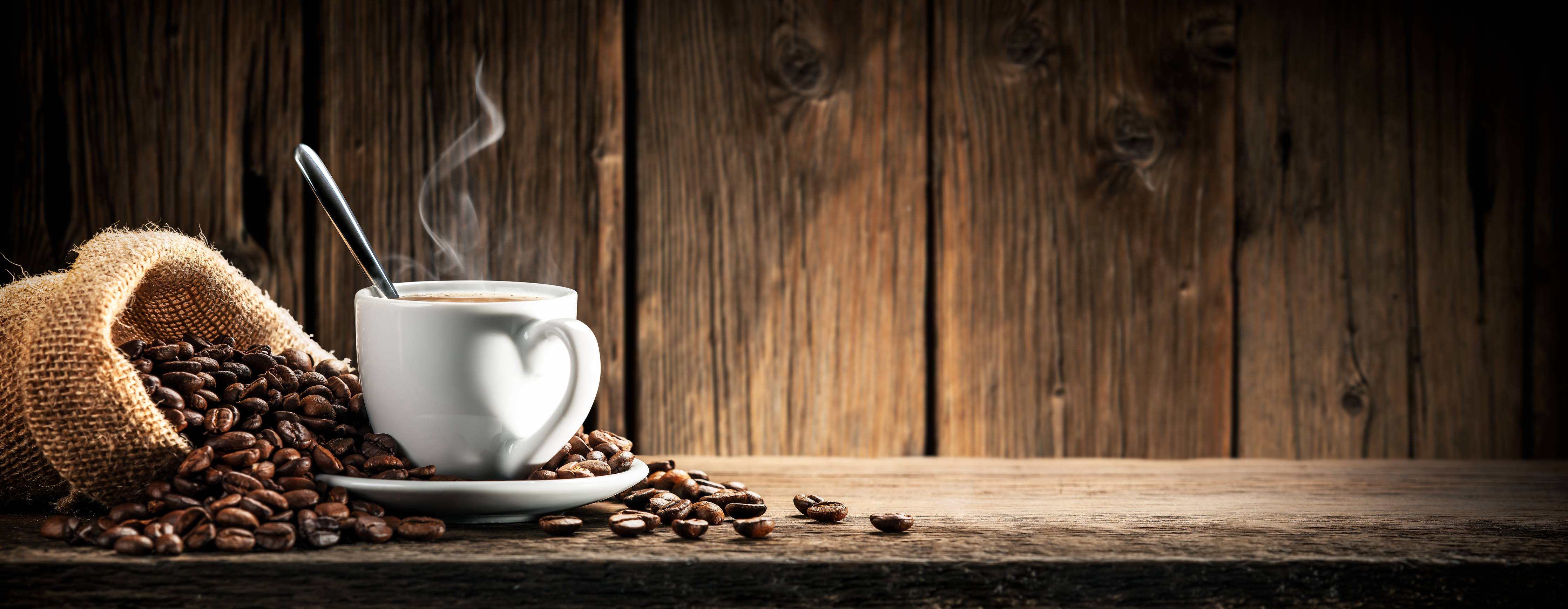 Große Wandbilder-Kaffee Stillleben Braun Weiß