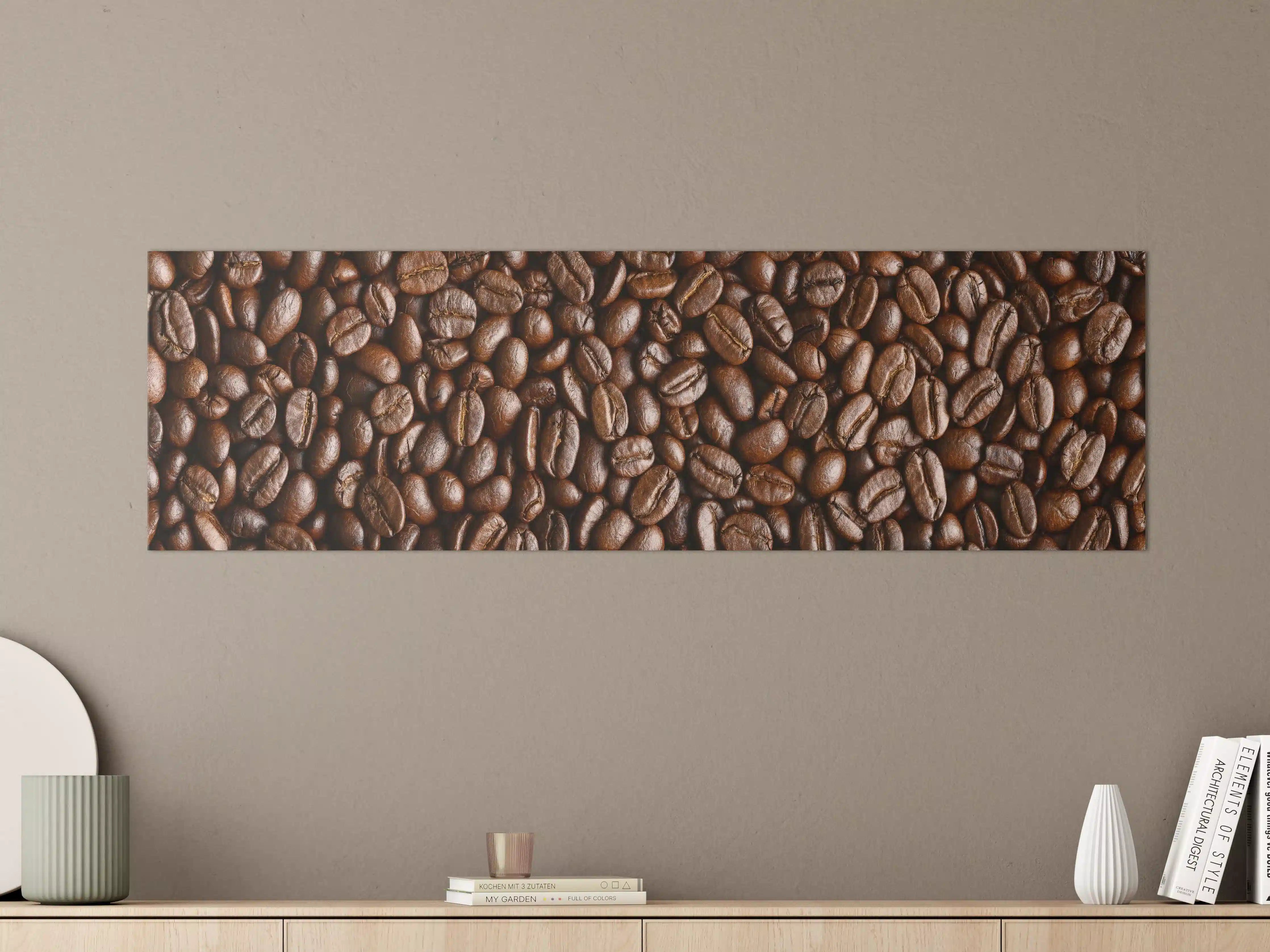 Große Wandbilder - Kaffeebohnen Braun-Textur