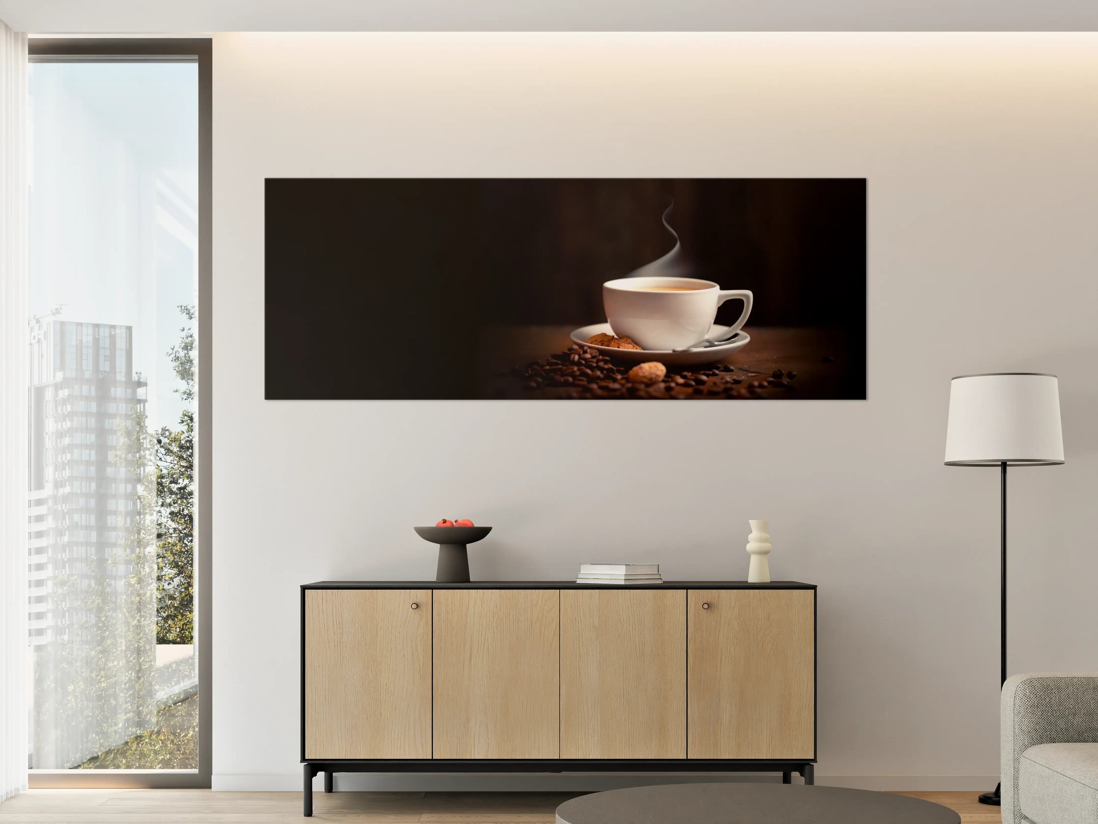 Große Wandbilder - Kaffeetasse mit aromatischem Kaffee