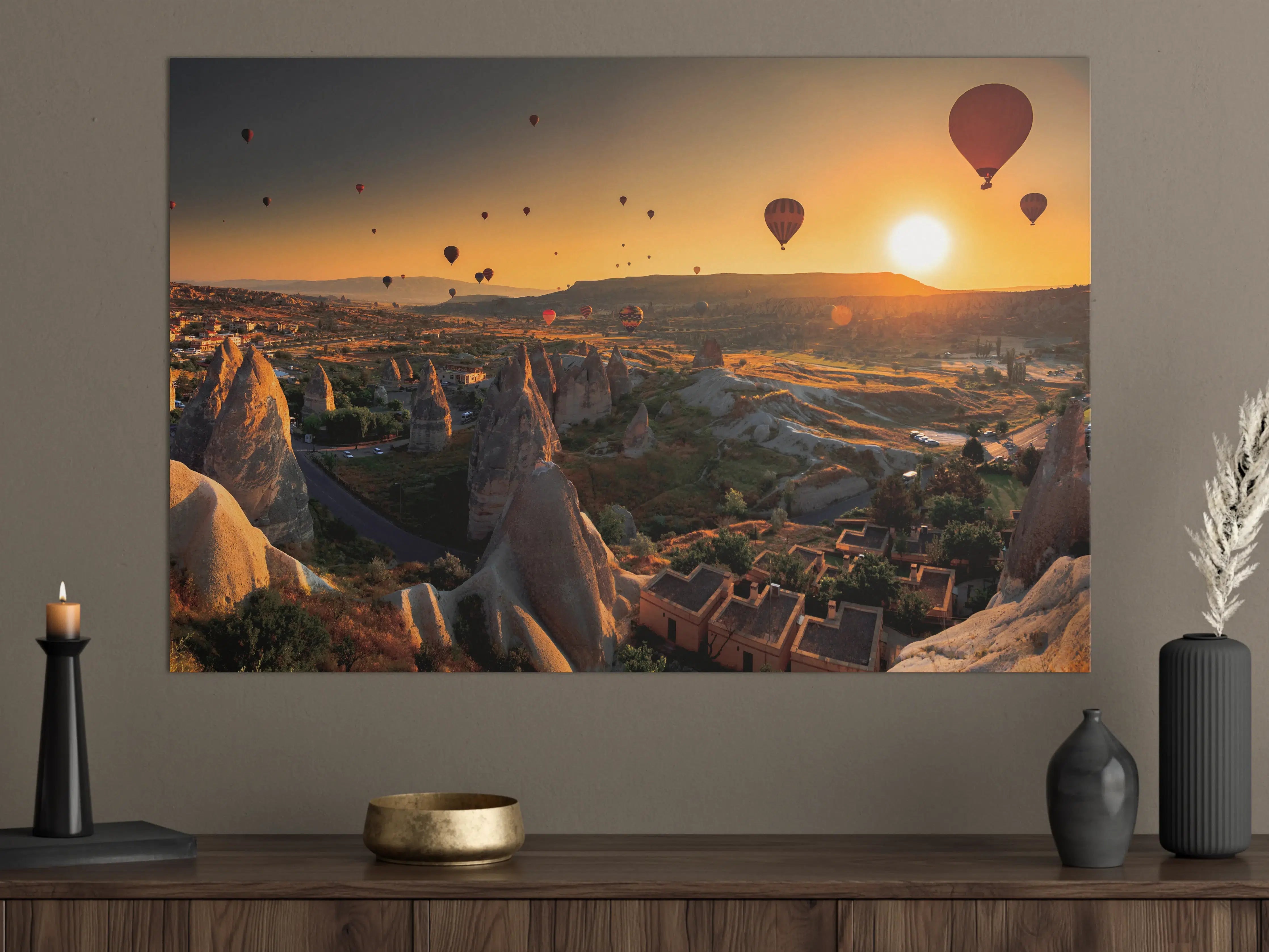 Große Wandbilder - Kappadokien Tal bei Sonnenaufgang
