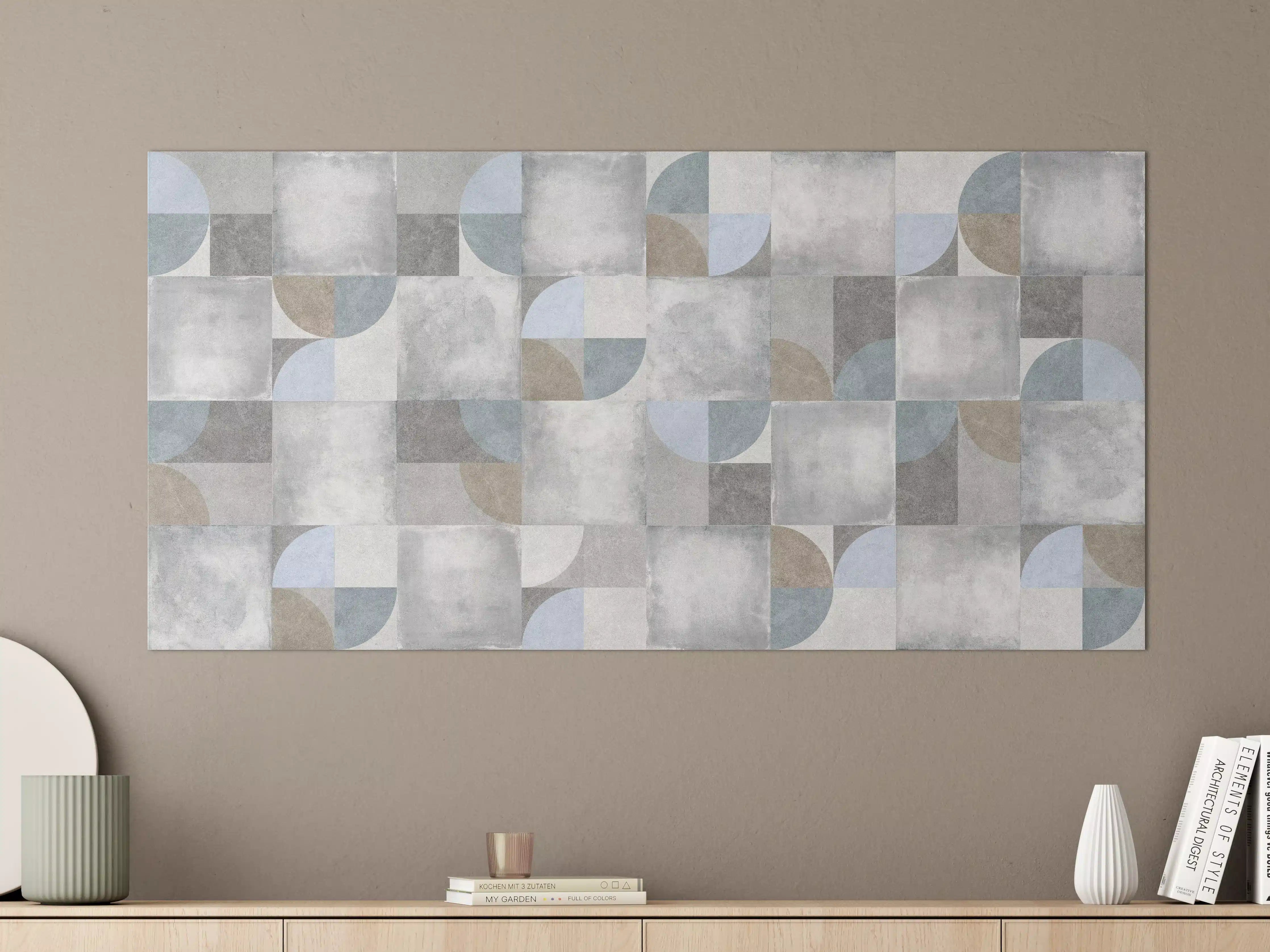 Große Wandbilder - Karierter Keramik Hintergrund